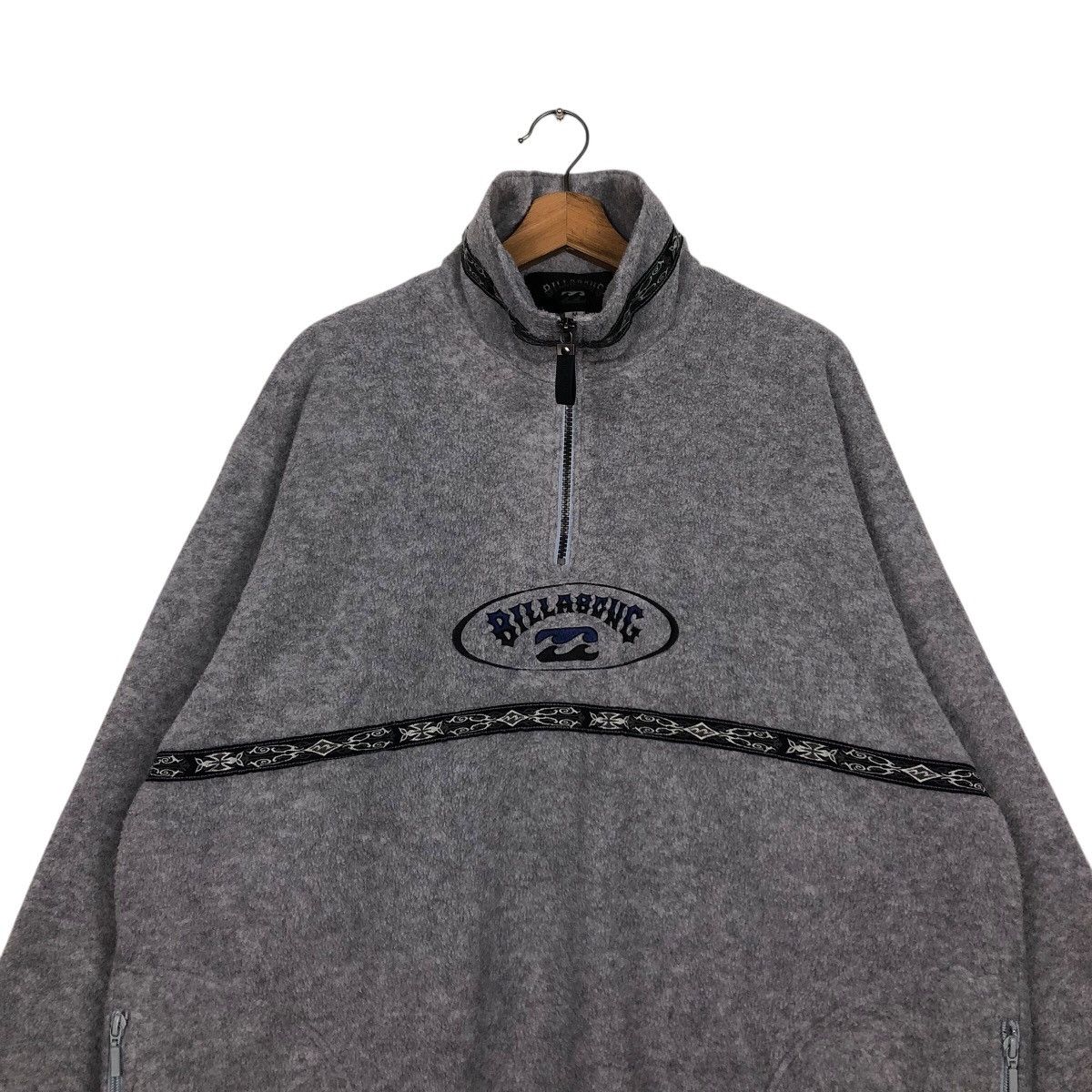 Billabong Vintage Fleece Jacket Half Zipper Anorak Billabong Polartec Size US M / EU 48-50 / 2 - 4 Thumbnail