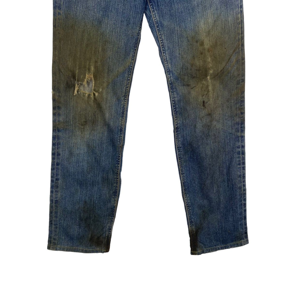 Lee Lee Rider Ripped Denim Zipper Fly Blue Jeans Size US 30 / EU 46 - 4 Thumbnail
