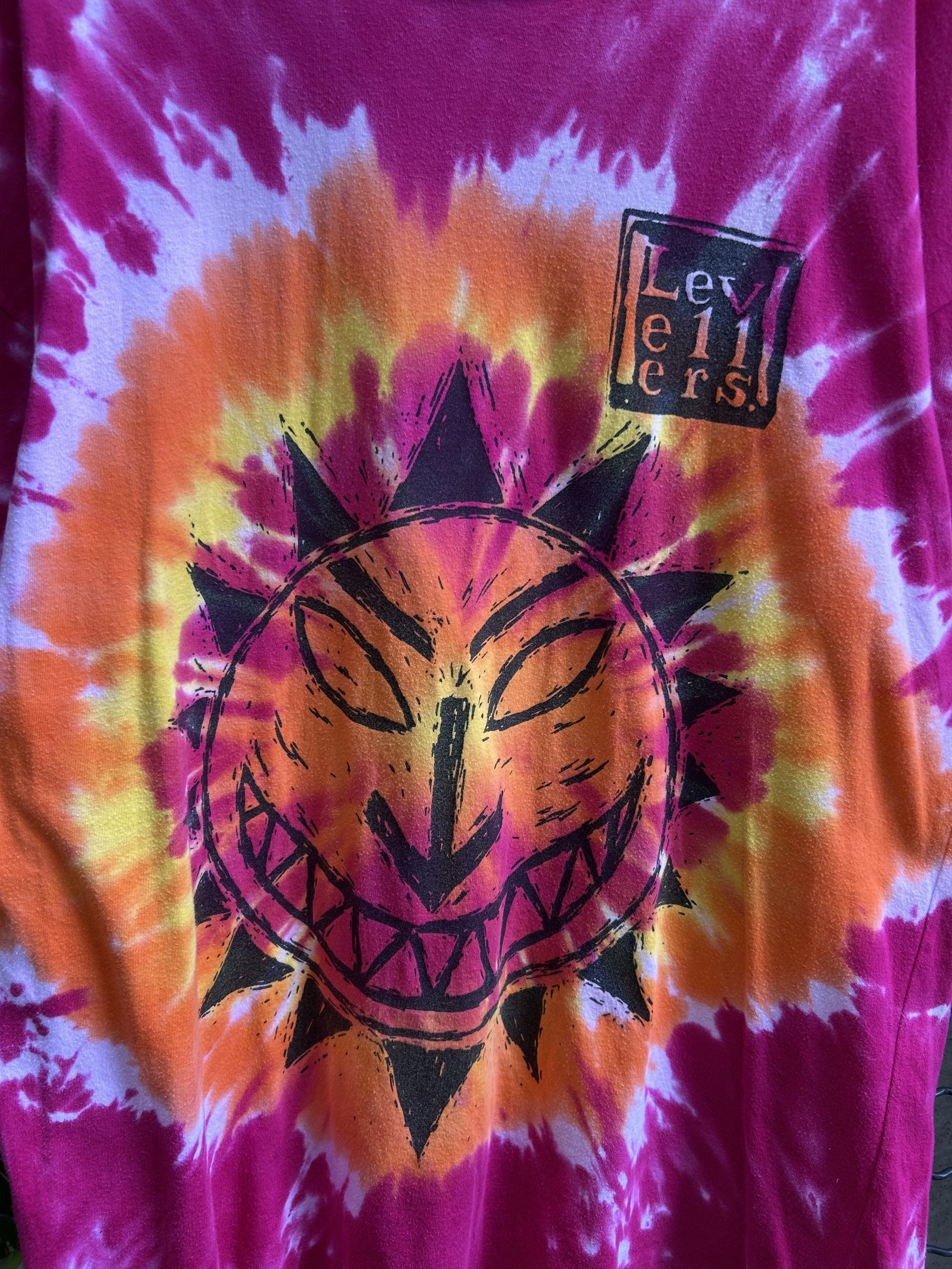 Band Tees Vintage 90s Levellers Rock Band Tie Dye T-shirt Size US XL / EU 56 / 4 - 4 Thumbnail