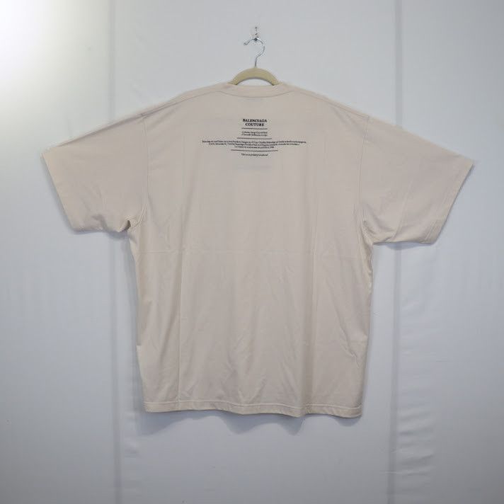 Balenciaga o1rshd1 T-Shirt in Ivory White Size US L / EU 52-54 / 3 - 8 Thumbnail
