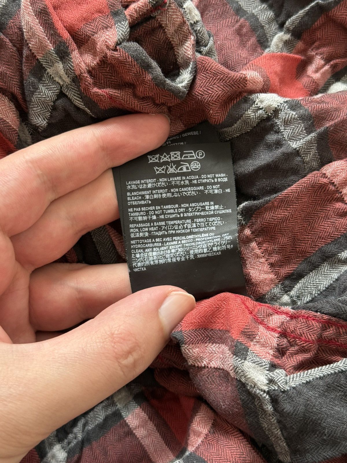 Saint Laurent Paris Saint Laurent Paris SS16 Flannel shirt Sz.L Size US L / EU 52-54 / 3 - 9 Thumbnail