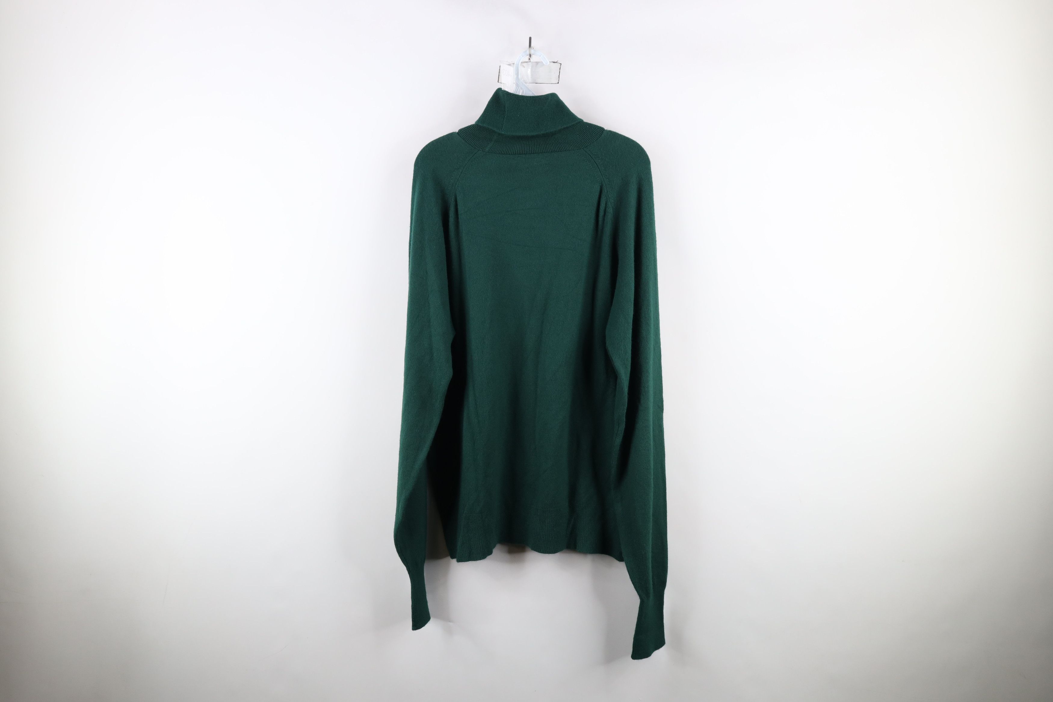 Vintage Vintage 70s Streetwear Turtleneck Sweater Hunter Green USA Size US XL / EU 56 / 4 - 9 Thumbnail