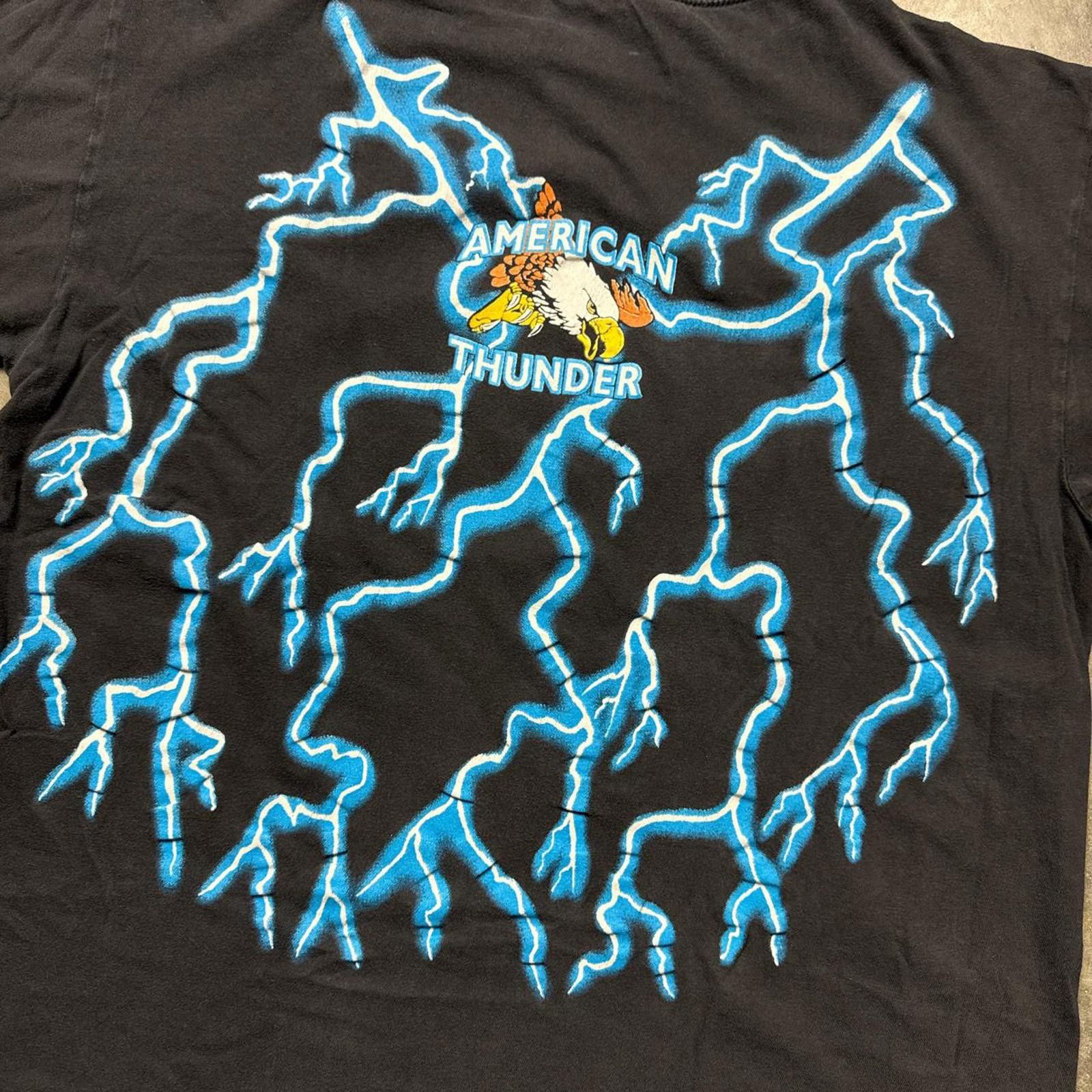 Other American Thunder Lighting Carousel Horse 90s Graphic T-Shirt Size US XL / EU 56 / 4 - 4 Thumbnail