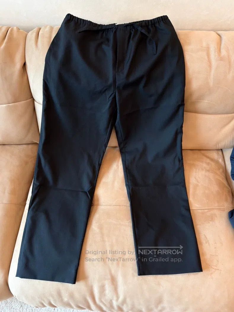 The row size xxs Wool loose wide-leg slacks