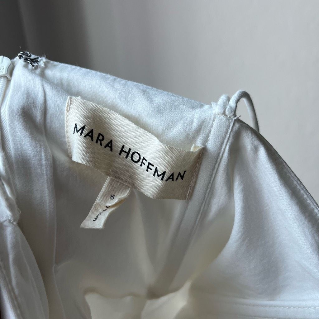 Mara Hoffman Mara Hoffman Maia Ivory White Hemp Strapless Midi Cocktail D Size M / US 6-8 / IT 42-44 - 5 Thumbnail