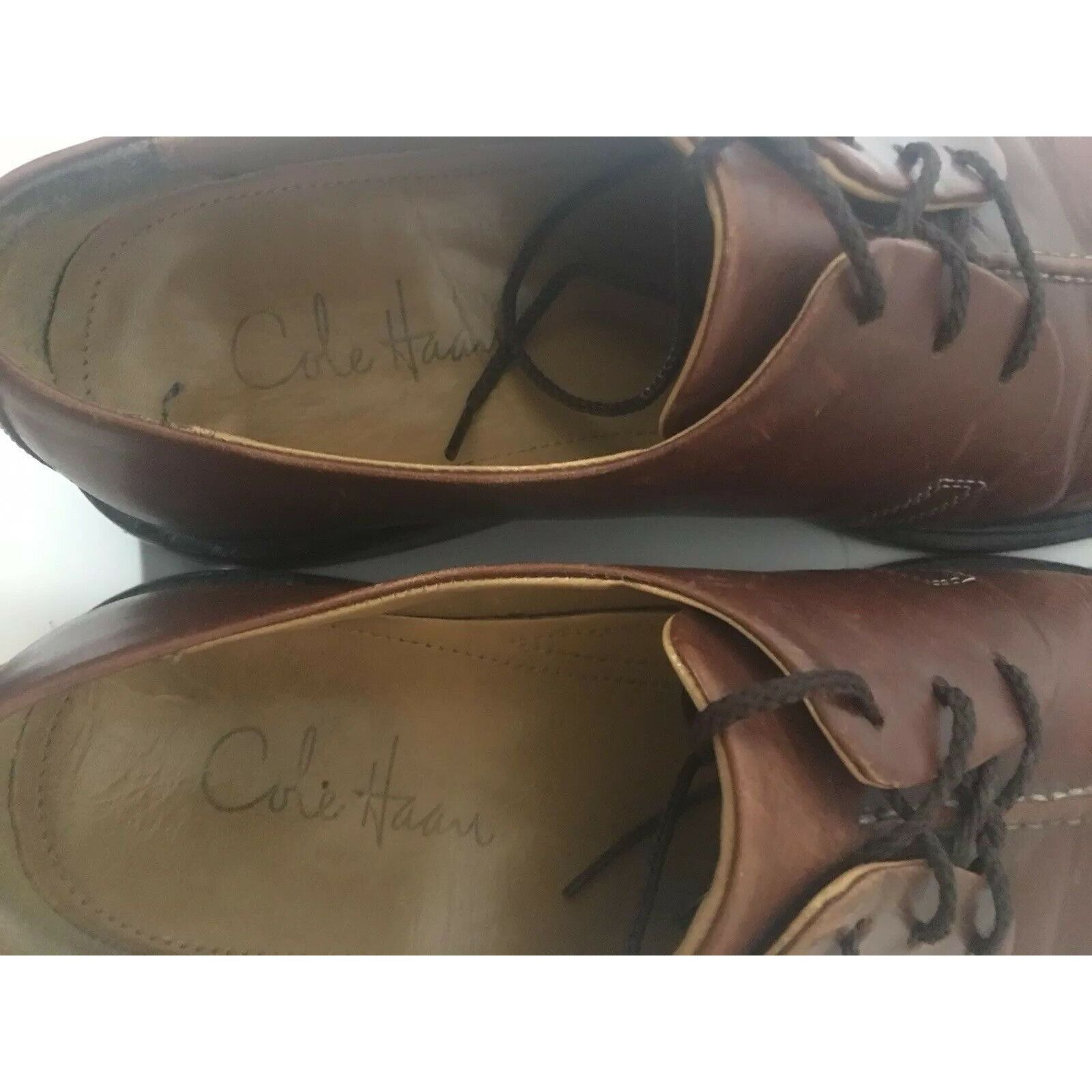 Cole Haan COLE HAAN Beckett Center Seam Cognac Lace Up Mens Dress Shoe Size US 10 / EU 43 - 5 Thumbnail
