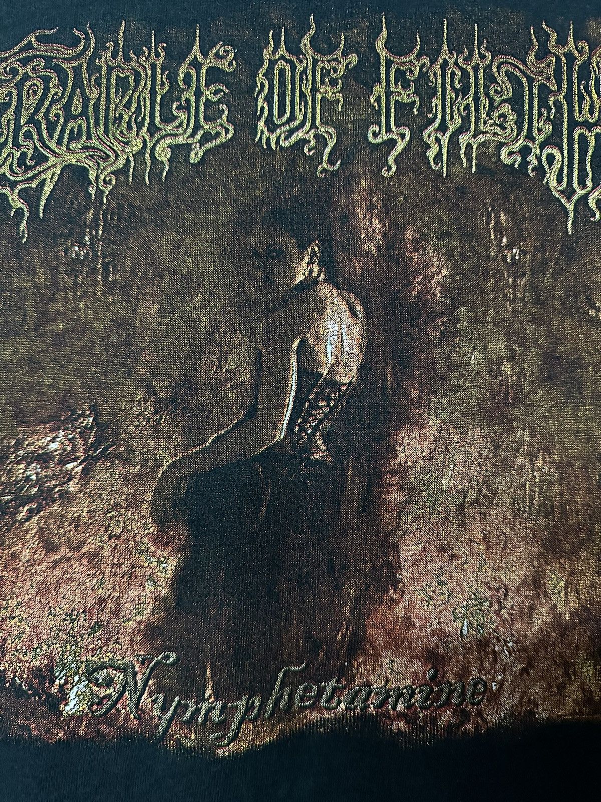 Band Tees Vintage Cradle Of Filth Nymphetamine Embroidery Faded Tee Size US L / EU 52-54 / 3 - 8 Thumbnail