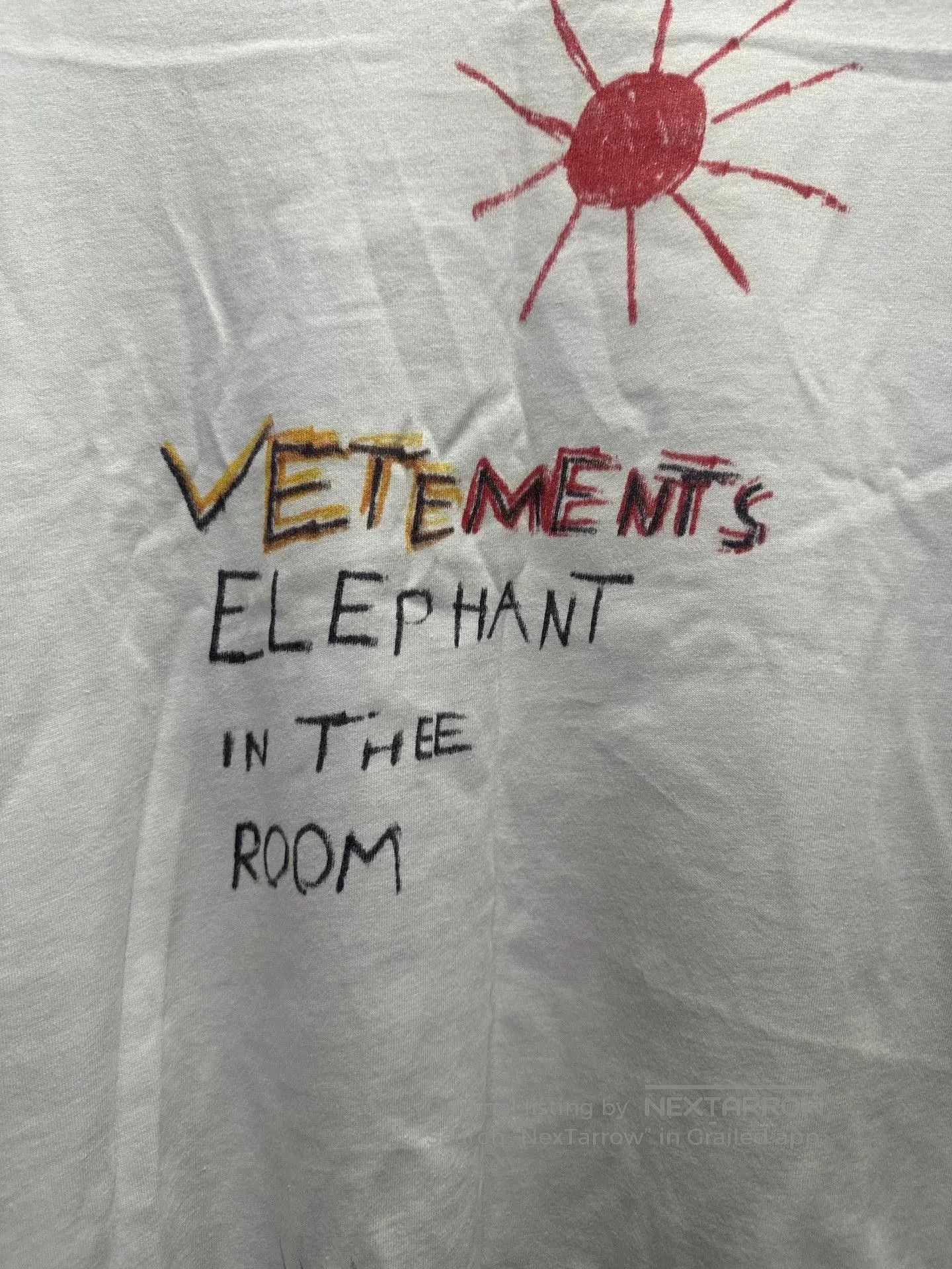 Vetements Vetements Graffiti Elephant T-Shirt. Size US S / EU 44-46 / 1 - 3 Thumbnail