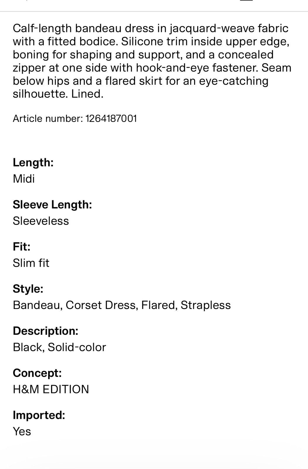 H&M H&M Jacquard weave bandeau dress Size S / US 4 / IT 40 - 7 Thumbnail