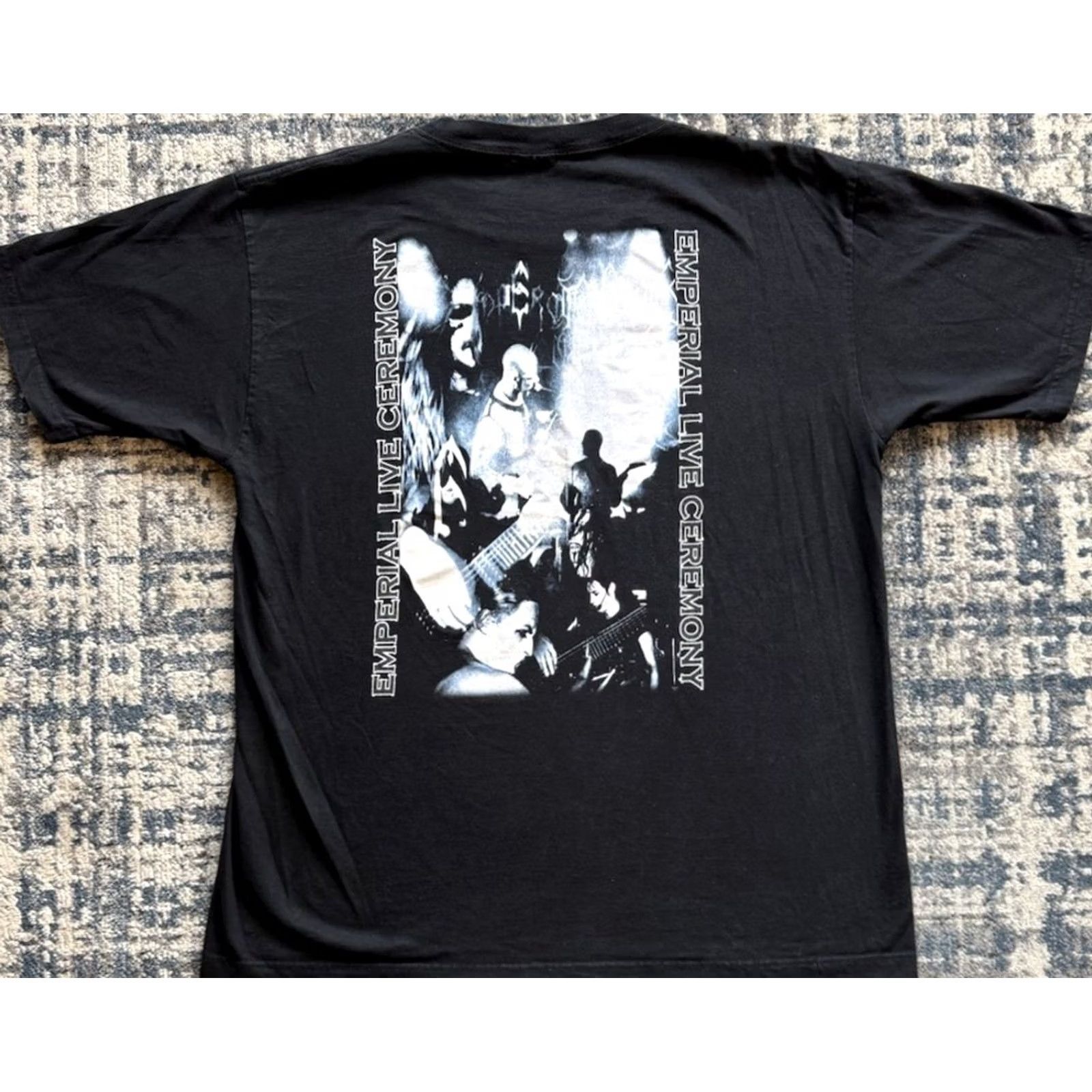 Imperial Vintage 2001 Emperor Emperial Live Ceremony Shirt Sz XL Norwegian Black Metal Graphic Size US XL / EU 56 / 4 - 4 Thumbnail