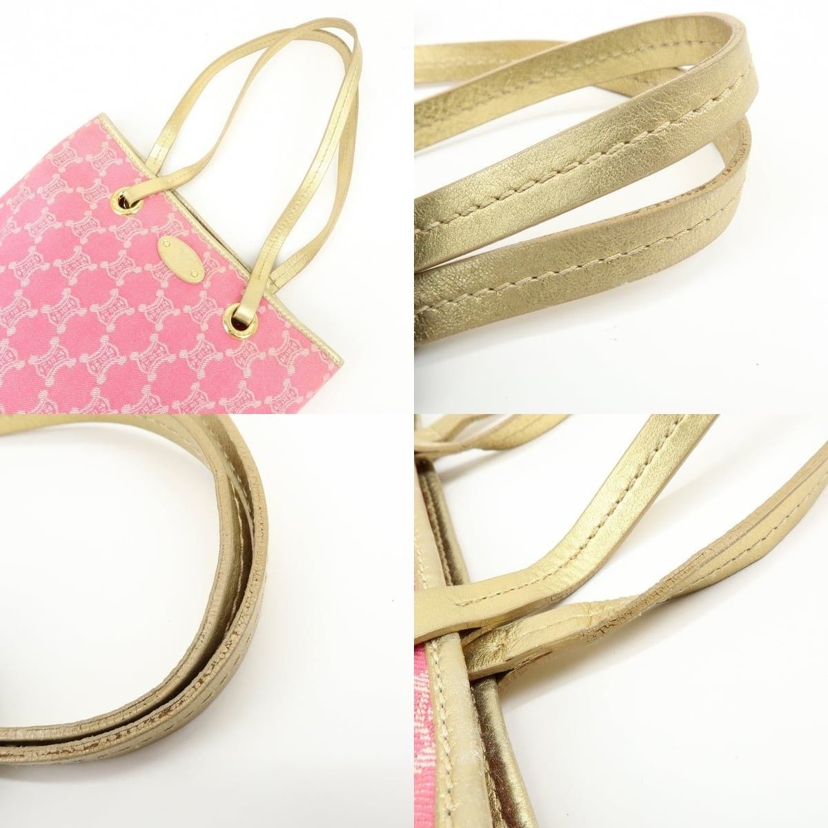 Celine Celine Macadam Canvas Tote Pink Size ONE SIZE - 4 Thumbnail