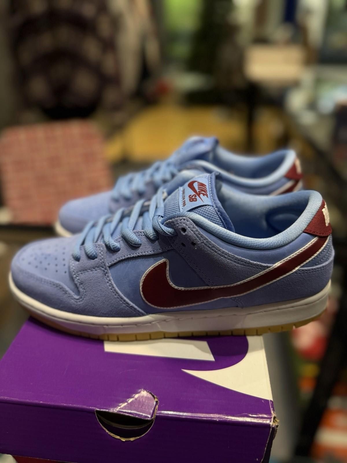 Nike Size 9 - Nike SB Dunk Low Prm Philadelphia Phillies Blue Size US 9 / EU 42 - 5 Thumbnail