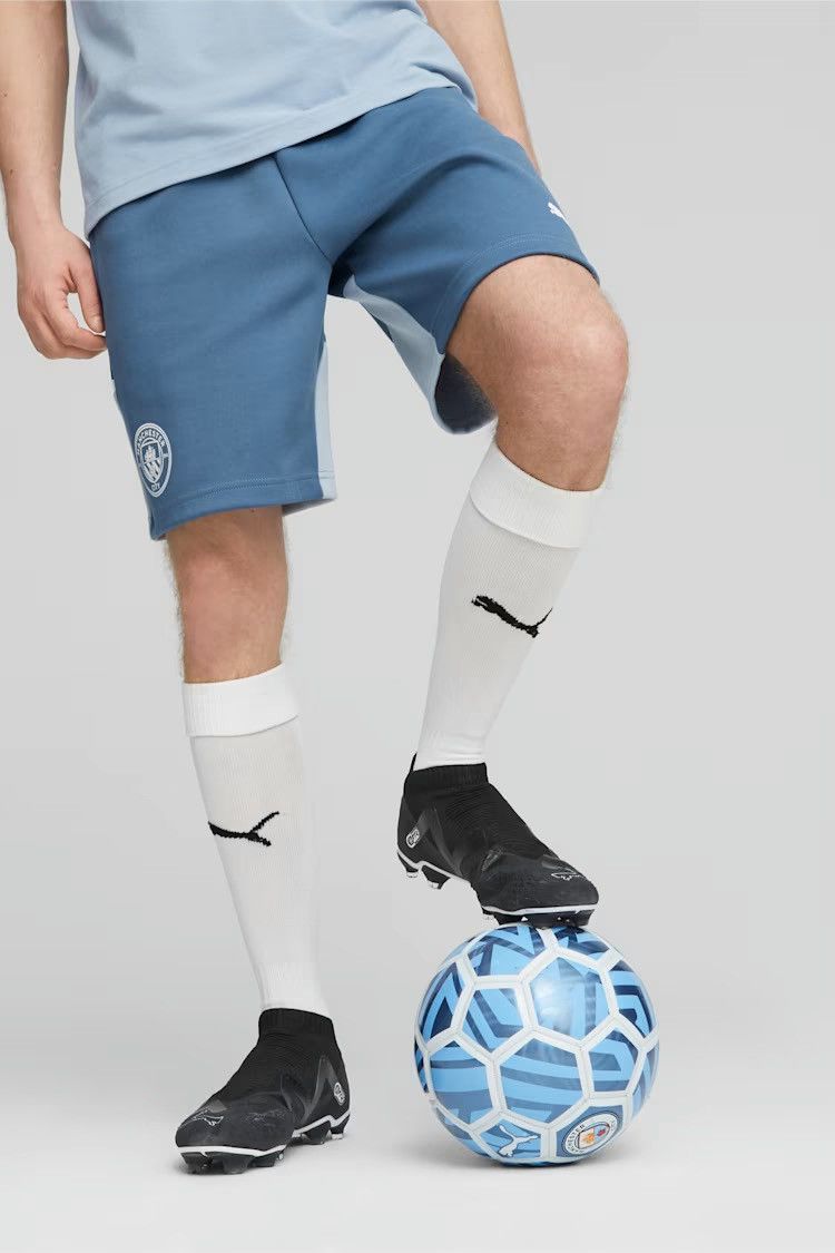 Puma Puma MANCHESTER CITY FC Casual Football Shorts Blue Size US 30 / EU 46 - 2 Thumbnail