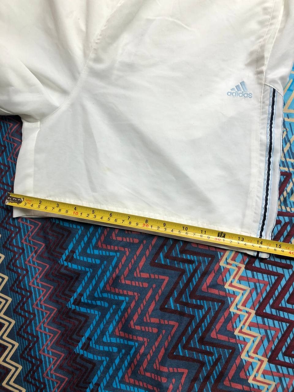 Adidas streetwear shorts white logo Adidas Vintage crazy Y2K Size US 36 / EU 52 - 10 Thumbnail
