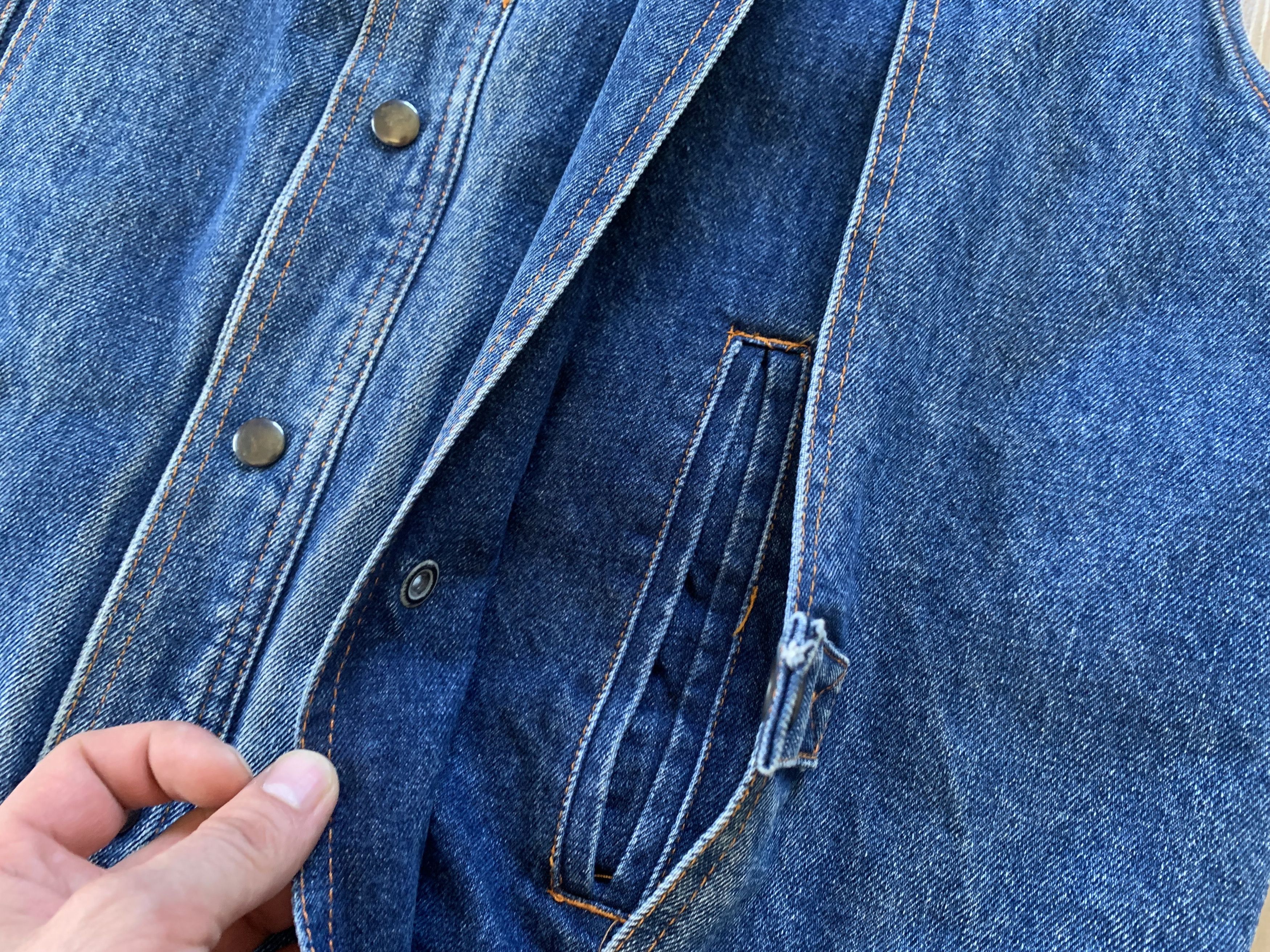 Denime Rare Ackermann Retro Denim Vest With Hidden Pockets Size US M / EU 48-50 / 2 - 5 Thumbnail