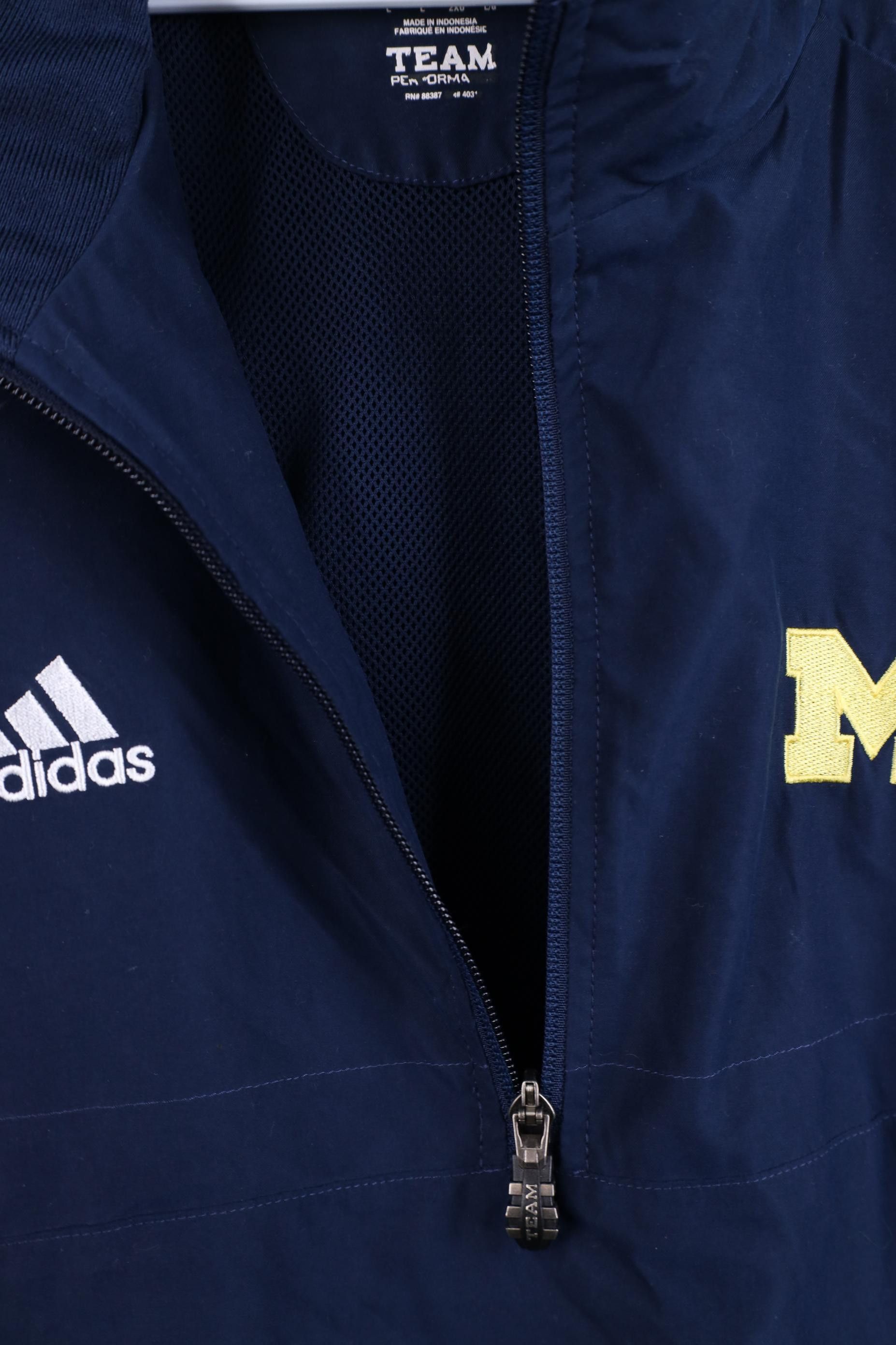Adidas Adidas University of Michigan Football Button Off Jacket Size US L / EU 52-54 / 3 - 6 Thumbnail