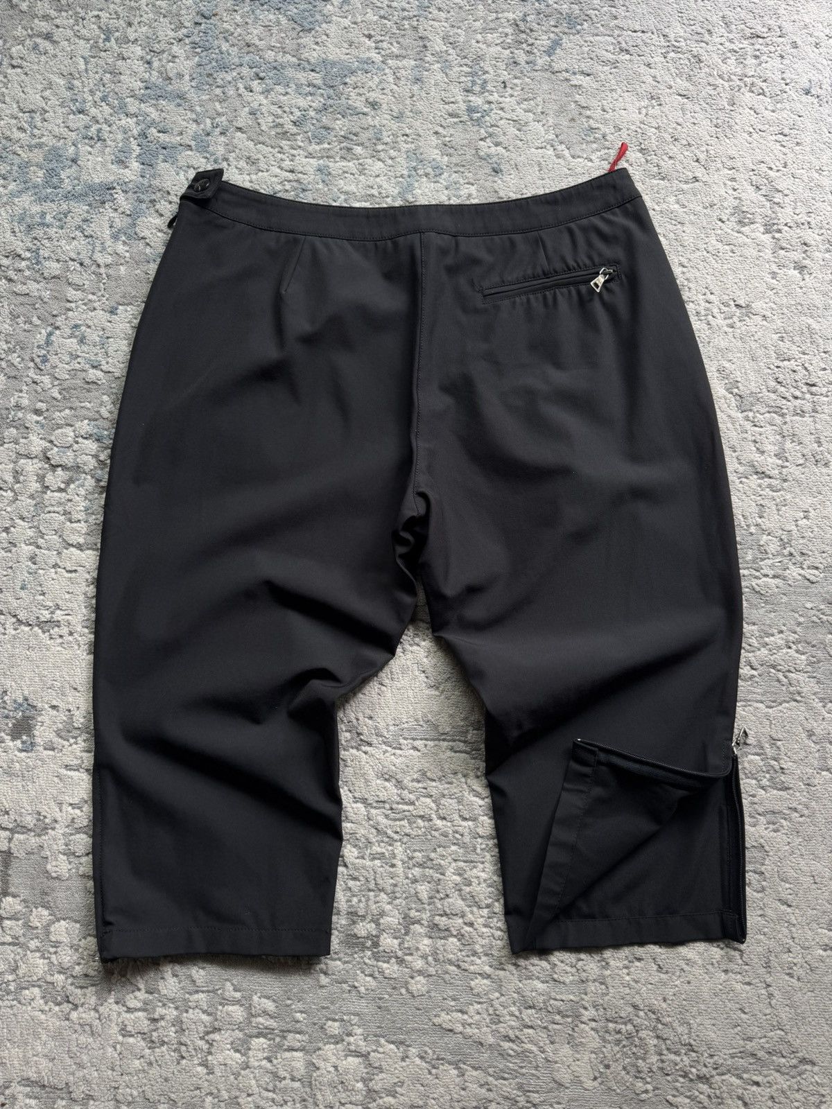Prada Prada Vintage linea Rossa Sport Red Tab Black Long Shorts 44 Size 27" / US 4 / IT 40 - 7 Thumbnail