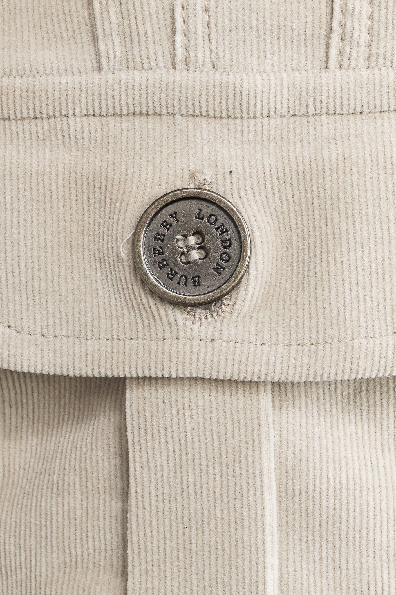 Burberry Burberry Beige Corduroy Buttoned Jacket Size XS / US 0-2 / IT 36-38 - 9 Thumbnail