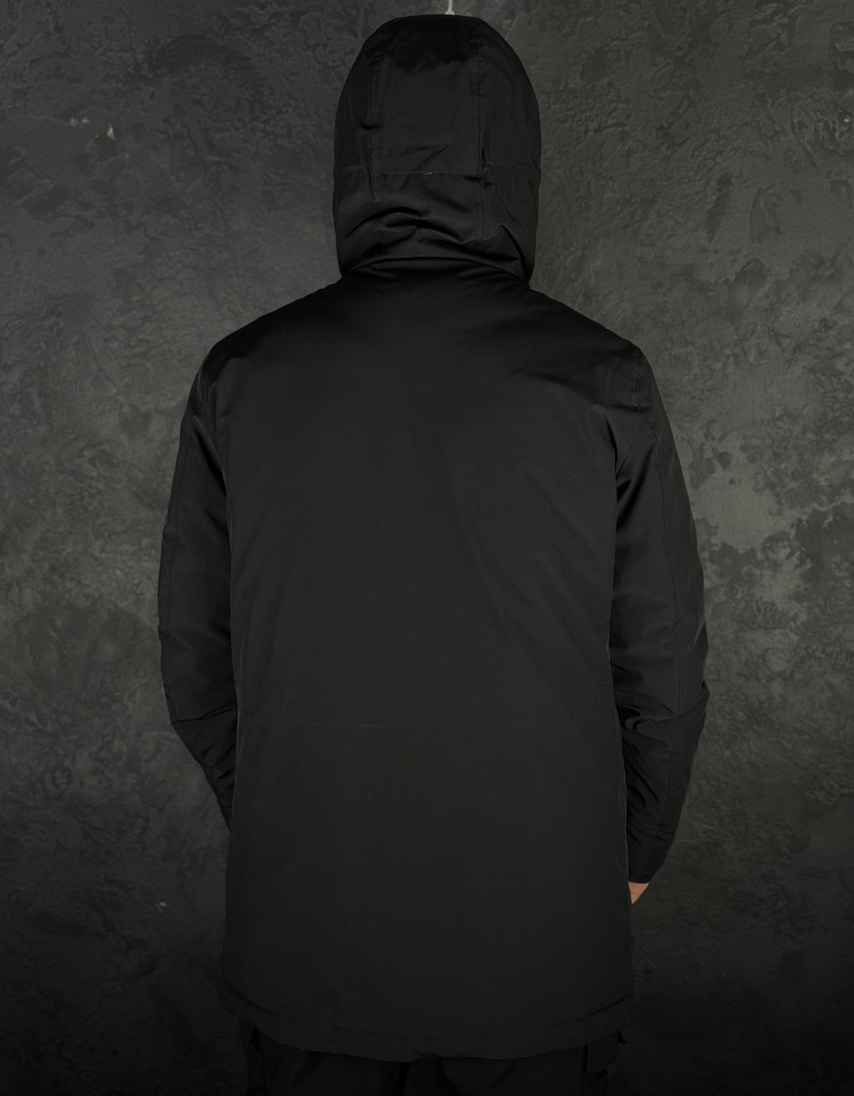 Woolrich Woolen Mills Woolrich Men’s Down Parka Black Hooded Jacket Size US L / EU 52-54 / 3 - 3 Thumbnail