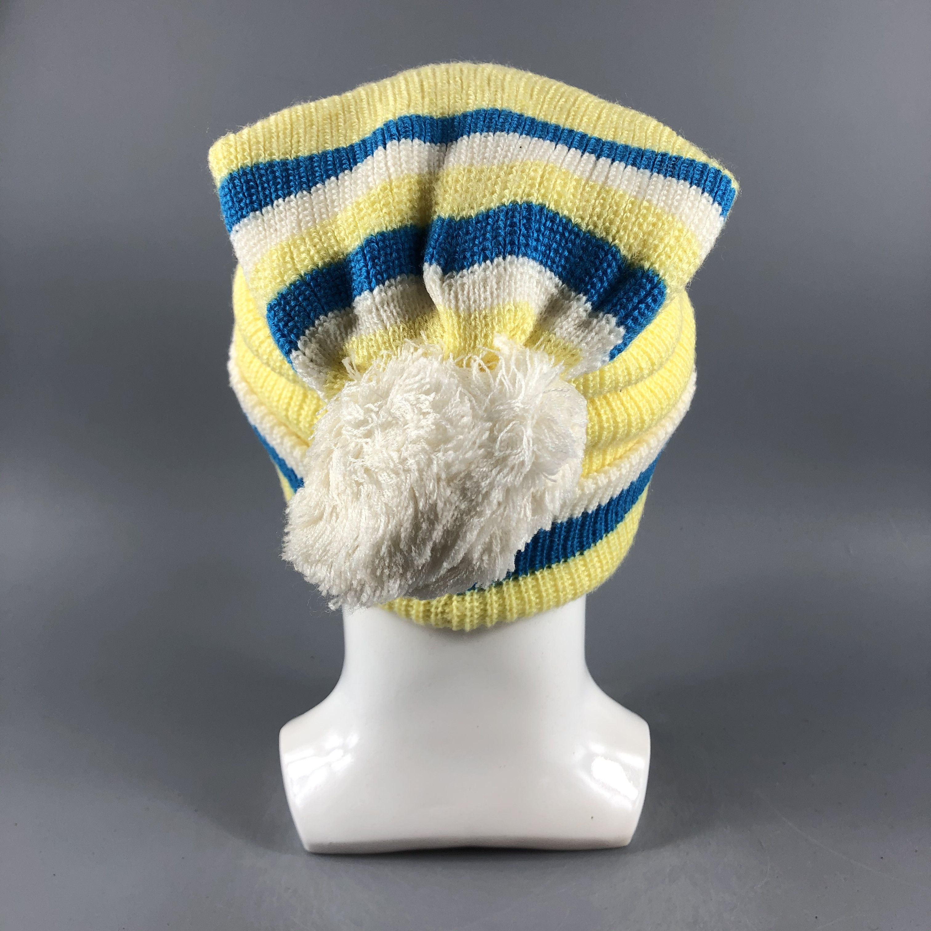 Japanese Brand × Vintage Unknown Stripe Slouchy Beanie Snow Hat Snow Cap -D583 Size ONE SIZE - 2 Thumbnail
