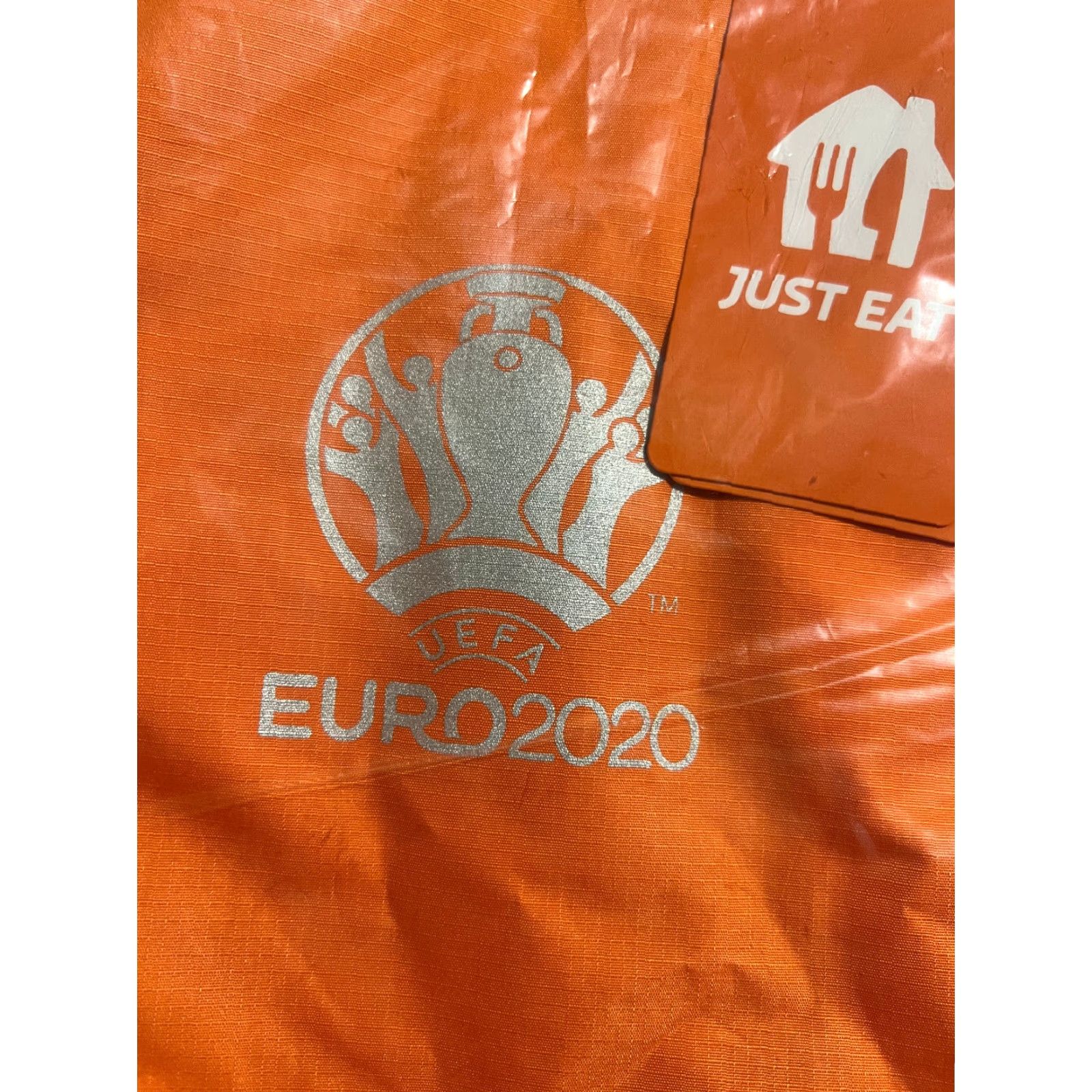 Vintage VINTAGE Just Eat Waterproof Jacket L Unisex Adults Orange Waterproof Size US L / EU 52-54 / 3 - 2 Thumbnail