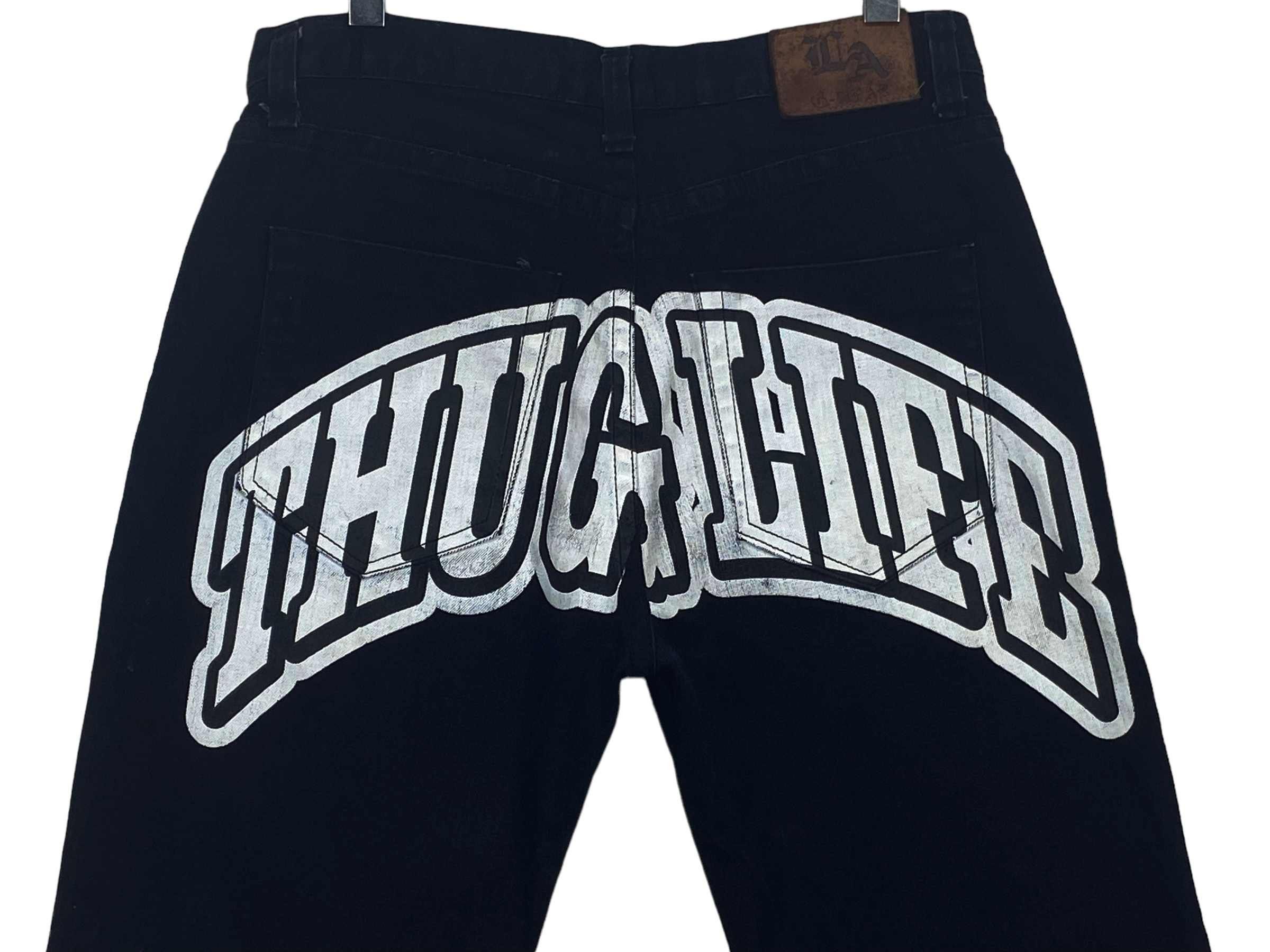 Japanese Brand La Soul USA Denim Vintage Baggy Loose Hip Hop Jeans Size US 34 / EU 50 - 5 Thumbnail