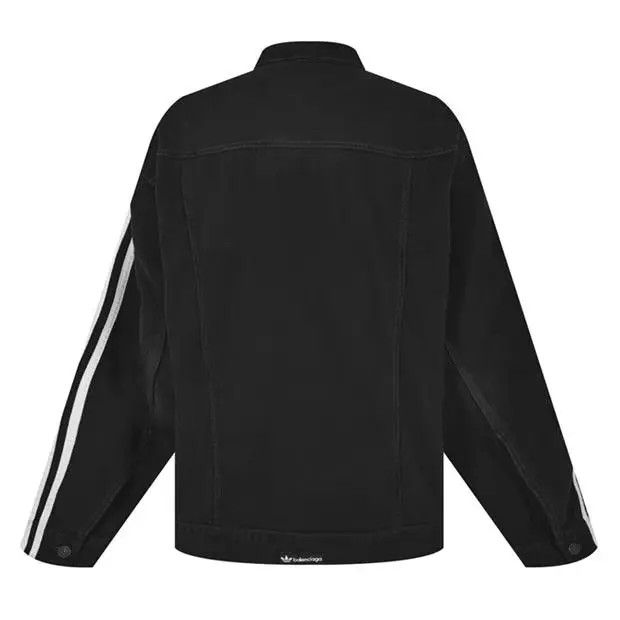 Adidas × Balenciaga o1s1rm0424 Denim Jacket in Black/White Size US XL / EU 56 / 4 - 3 Thumbnail
