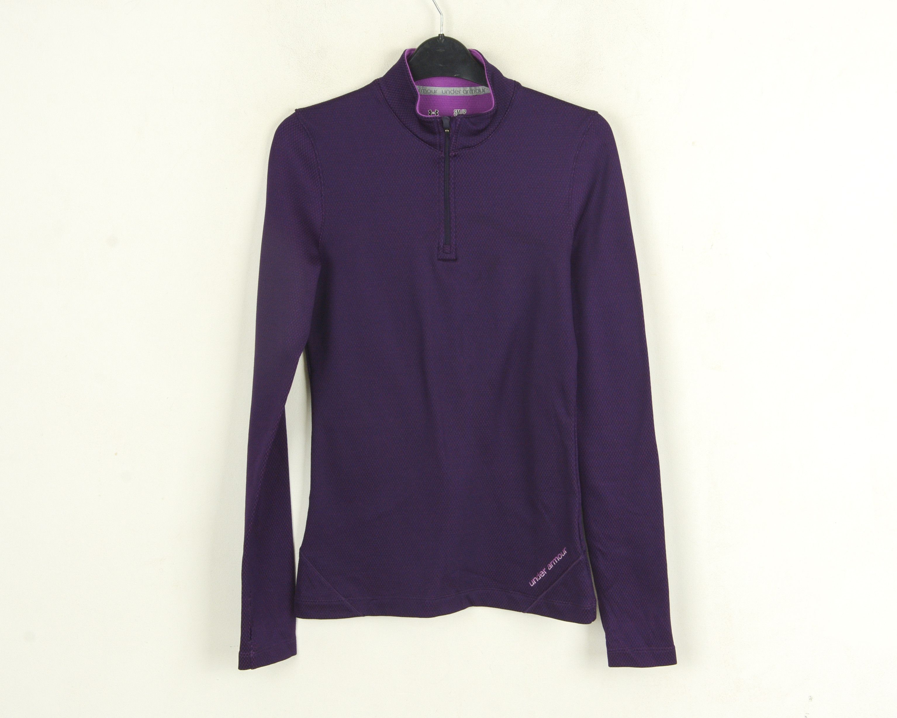 Under Armour Coldgear Women S Long Sleeve Baselayer Jersey Purple Size S / US 4 / IT 40 - 1 Thumbnail