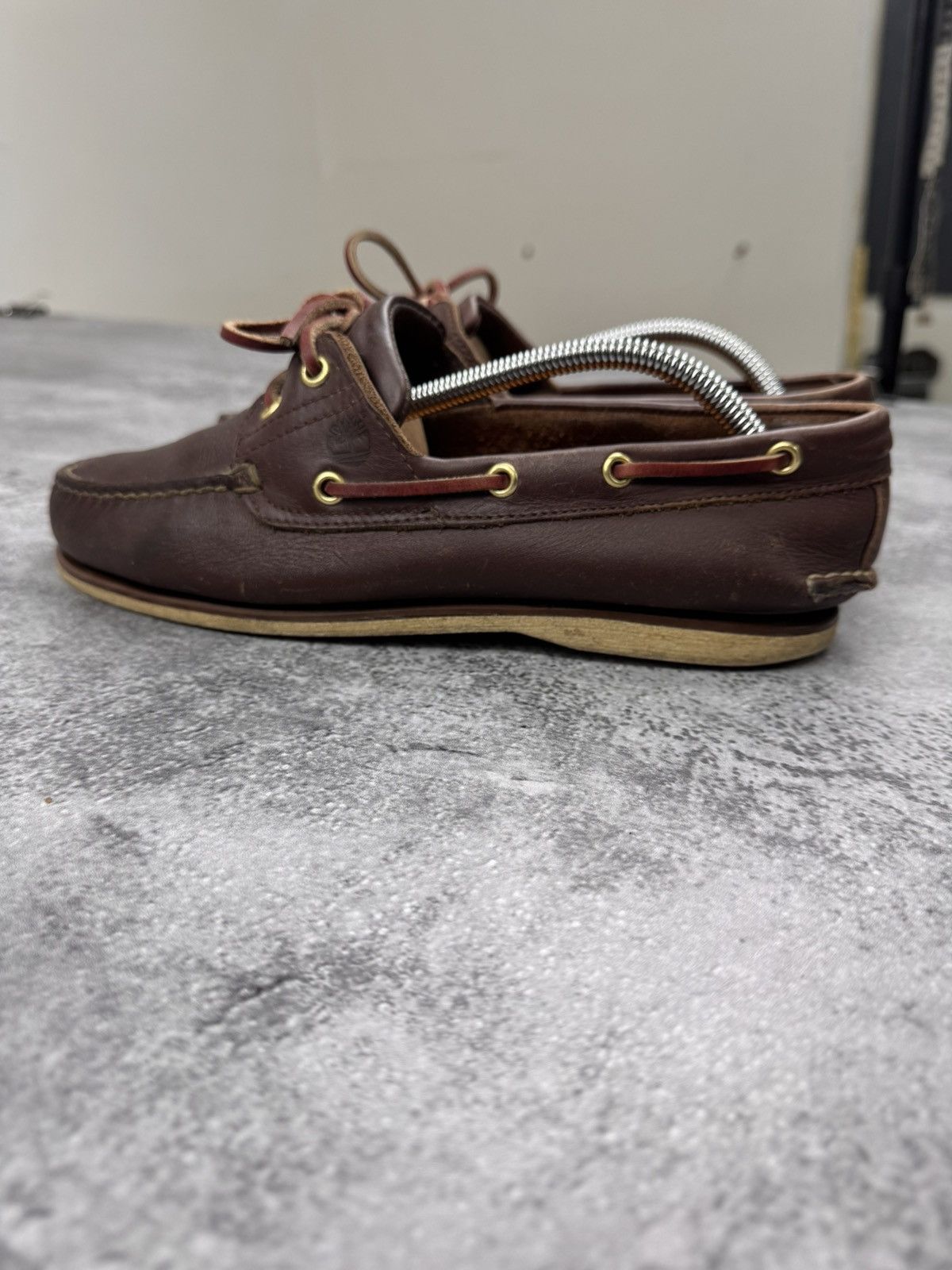 Timberland Timberland Brown Leather Boat Shoes Men Size 42 Size US 9 / EU 42 - 6 Thumbnail