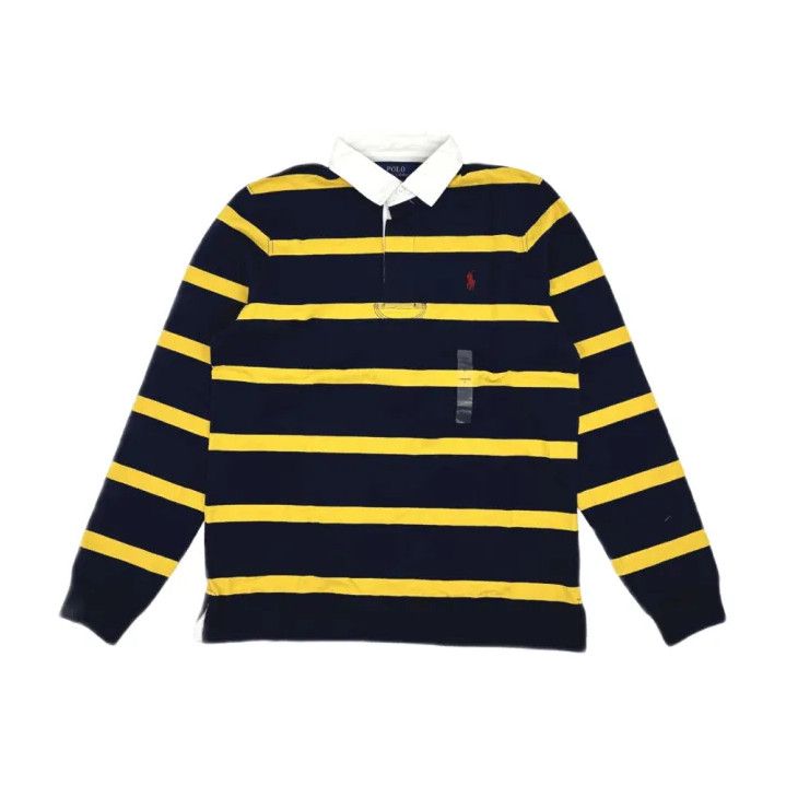Polo Ralph Lauren Polo Ralph Lauren Striped Collar Long Sleeve T-Shirt Size US M / EU 48-50 / 2 - 1 Thumbnail