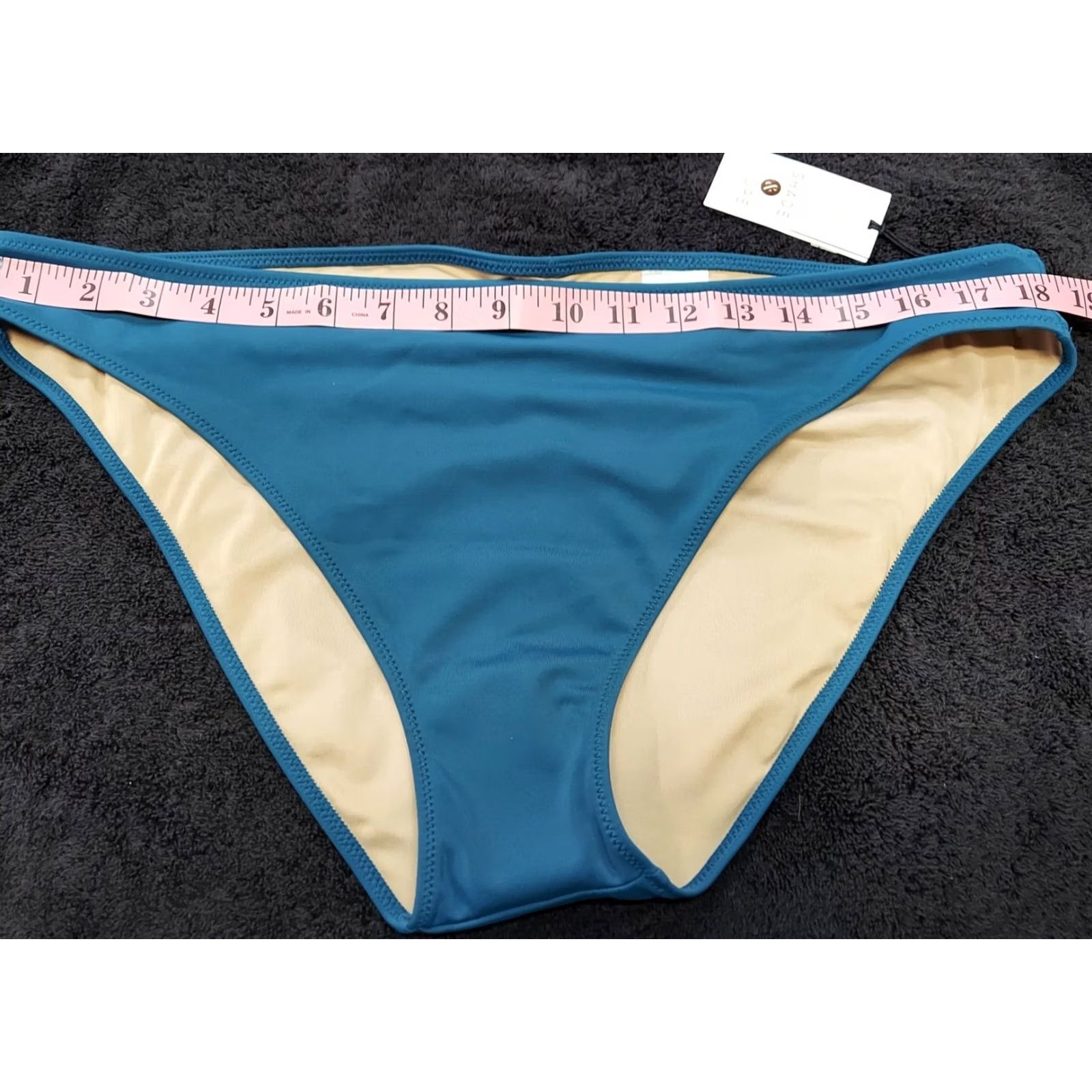 Vintage Shade & Shore Bikini Bottoms Women’s XL Blue Swimwear Bottoms Size 40" / US 18 - 6 Thumbnail