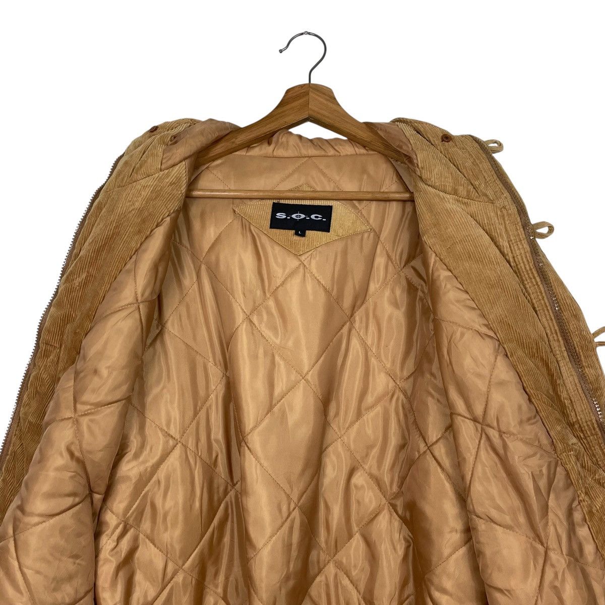 Japanese Brand Japanese Brand SOC Hooded Corduroy Jacket Size US L / EU 52-54 / 3 - 13 Thumbnail