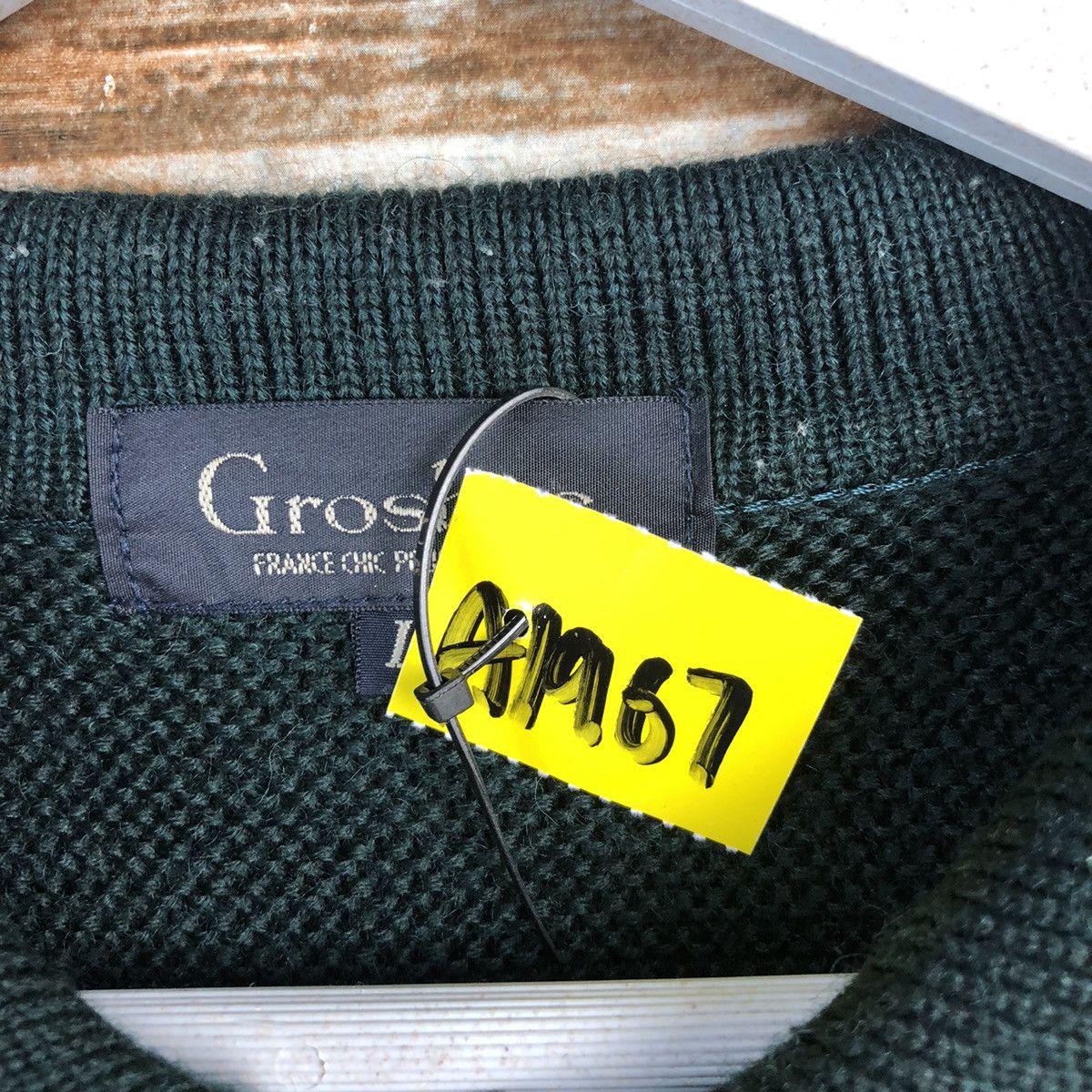 Homespun Knitwear Grosbee Green vintage sweatshirt Knitwear #A1967 Size US L / EU 52-54 / 3 - 10 Thumbnail