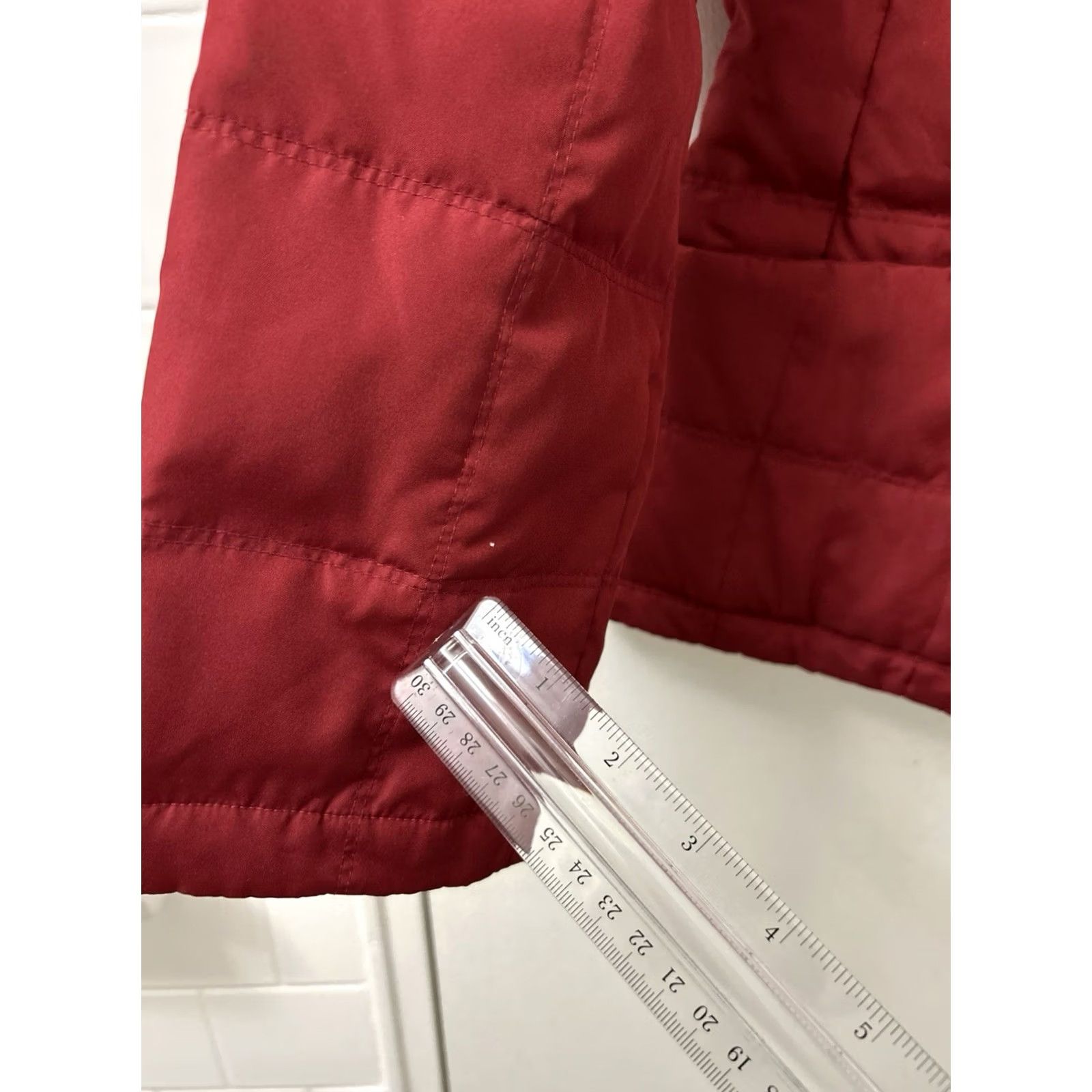 Kenneth Cole Kenneth Cole Reaction Down Puffer Jacket Womens Small Red Quilted Full Zip Coat Size S / US 4 / IT 40 - 5 Thumbnail