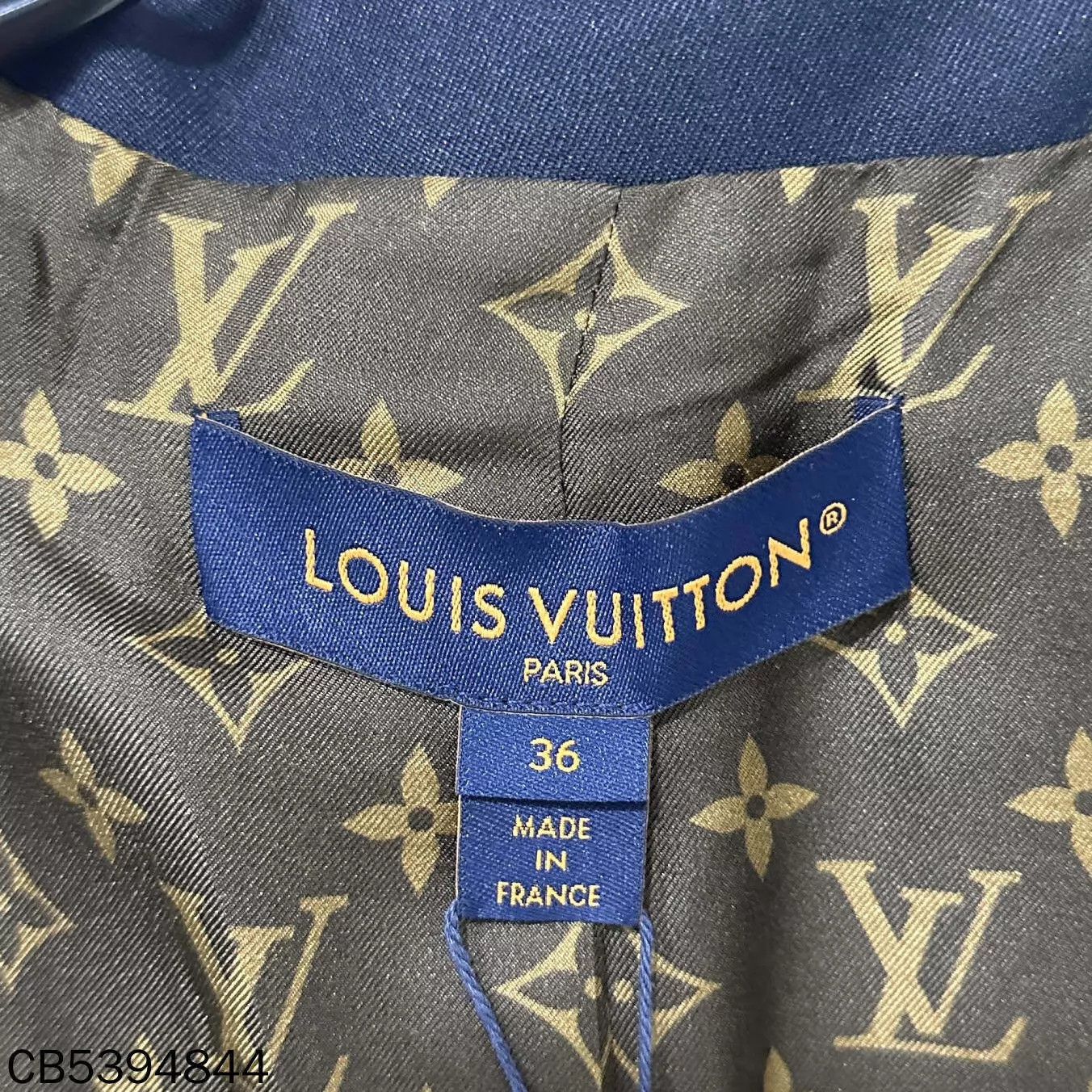 Louis Vuitton LV preppy silk allover print embroidered logo blazer 36 Size XS / US 0-2 / IT 36-38 - 6 Thumbnail