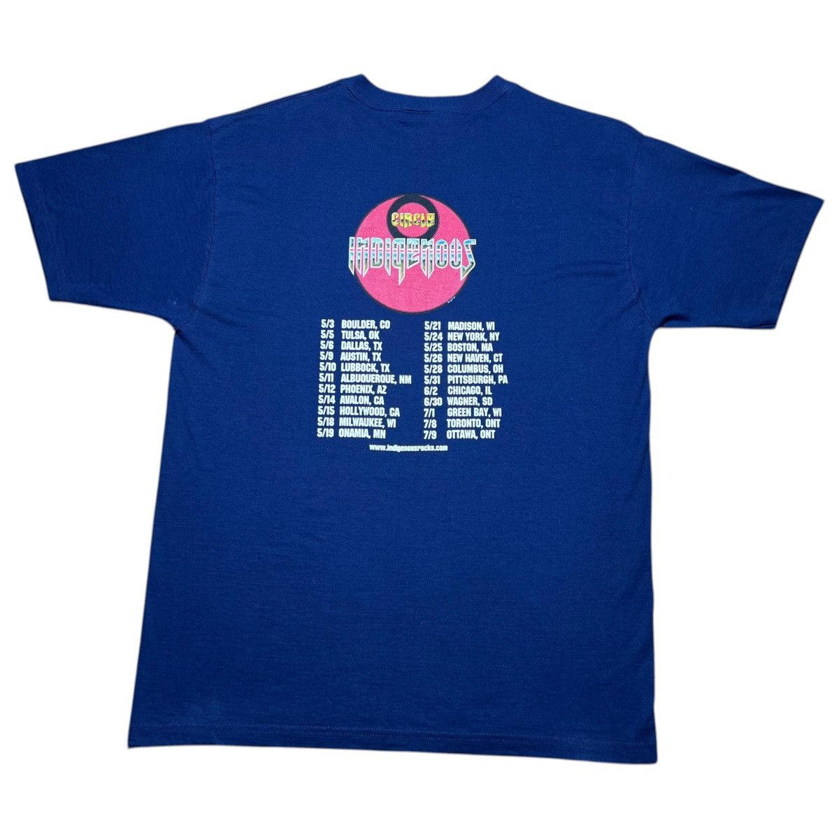 Band Tees Vintage 2000 Indigenous Circle Tour Native Band T-Shirt Size US L / EU 52-54 / 3 - 2 Thumbnail