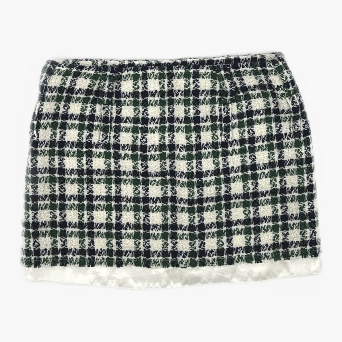 Miu Miu Miu Miu FW22 checked tweed miniskirt Size 25" / US 0 / IT 36 - 2 Thumbnail