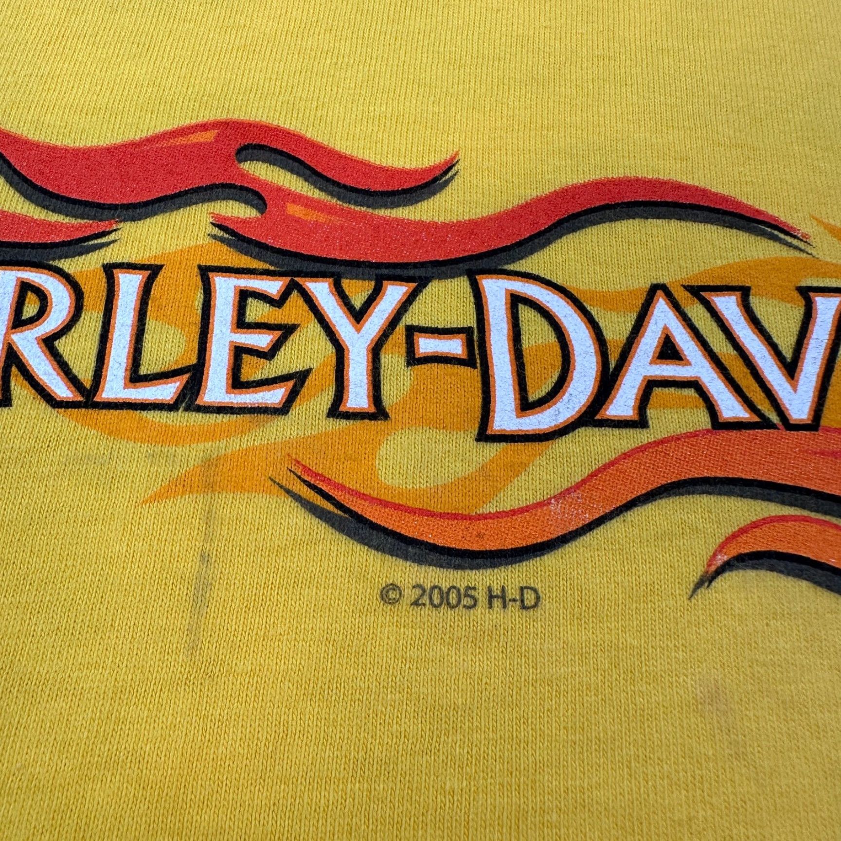 Harley Davidson Harley-Davidson T-Shirt Yellow Men's M Crew Neck Short Sleeve Graphic Print Alamo City Size US M / EU 48-50 / 2 - 5 Thumbnail