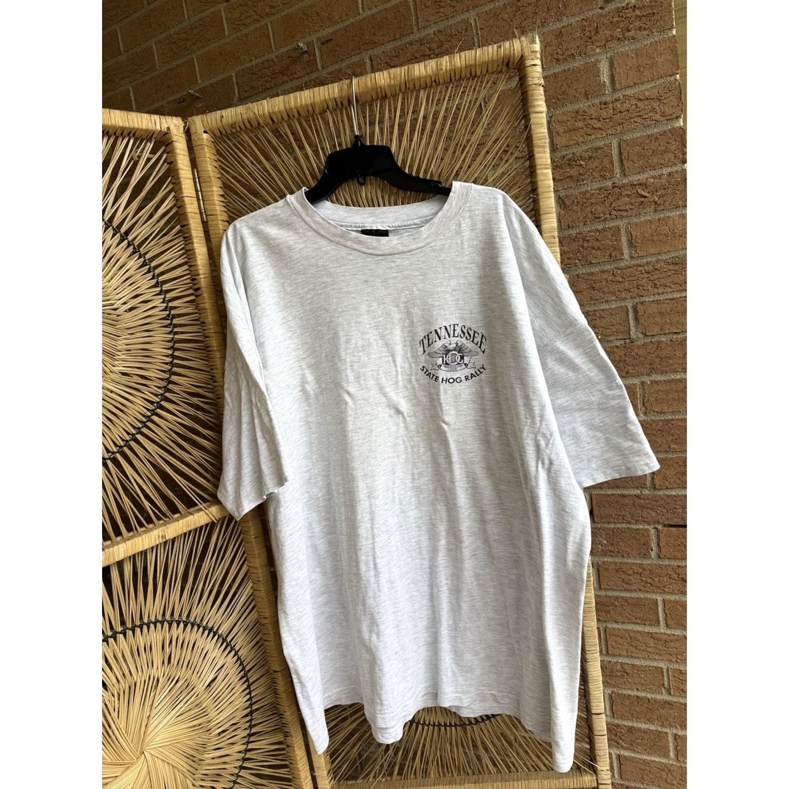 Harley Davidson VINTAGE Harley Davidson Tee 90s Tennessee Hog Rally T-Shirt 3XL Gray USA Made Mens Size US XXL / EU 58 / 5 - 4 Thumbnail