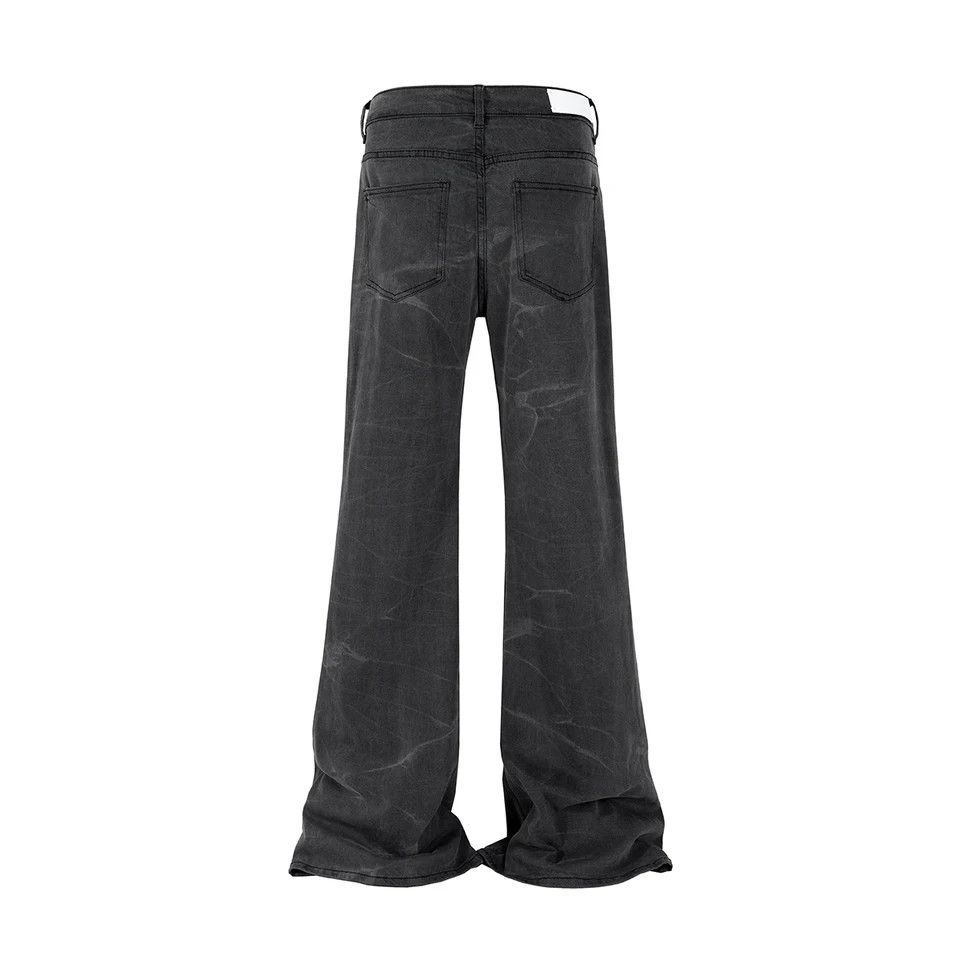 Jean × Vintage Washed Flared Ripple Design Jeans Size US 29 - 6 Thumbnail