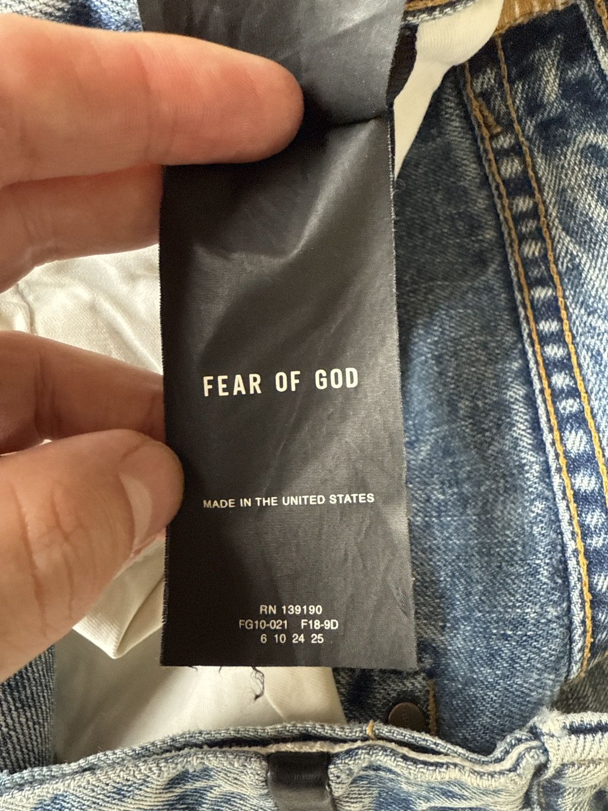 Fear of God Fear of God Sixth Collection Denim Inside Out Size US 29 - 12 Thumbnail