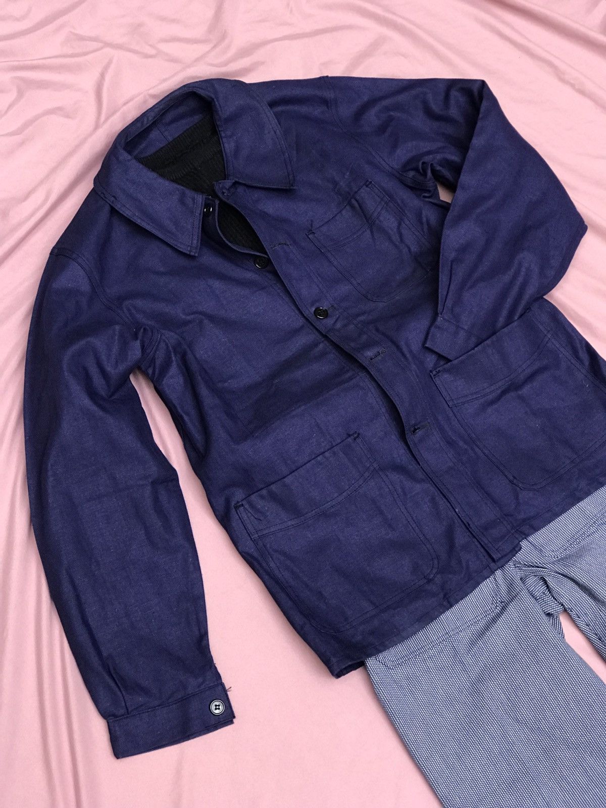 Other LE MONT St.BERNARD VINTAGE GENUINE FRENCH CHORE COAT Size US M / EU 48-50 / 2 - 3 Thumbnail