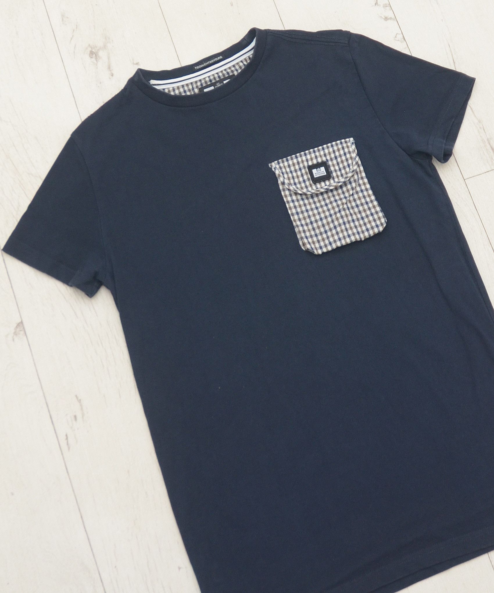 Weekend Offender Weekend Offender Tee Shirt Check Blue Size XS Unisex Size US XS / EU 42 / 0 - 2 Thumbnail