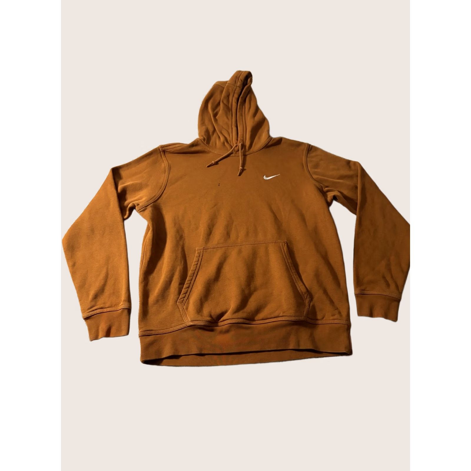 Nike Nike Hoodie Mens Large Orange Fleece Pullover Swoosh Sweatshirt 826433-290 Size US L / EU 52-54 / 3 - 1 Thumbnail