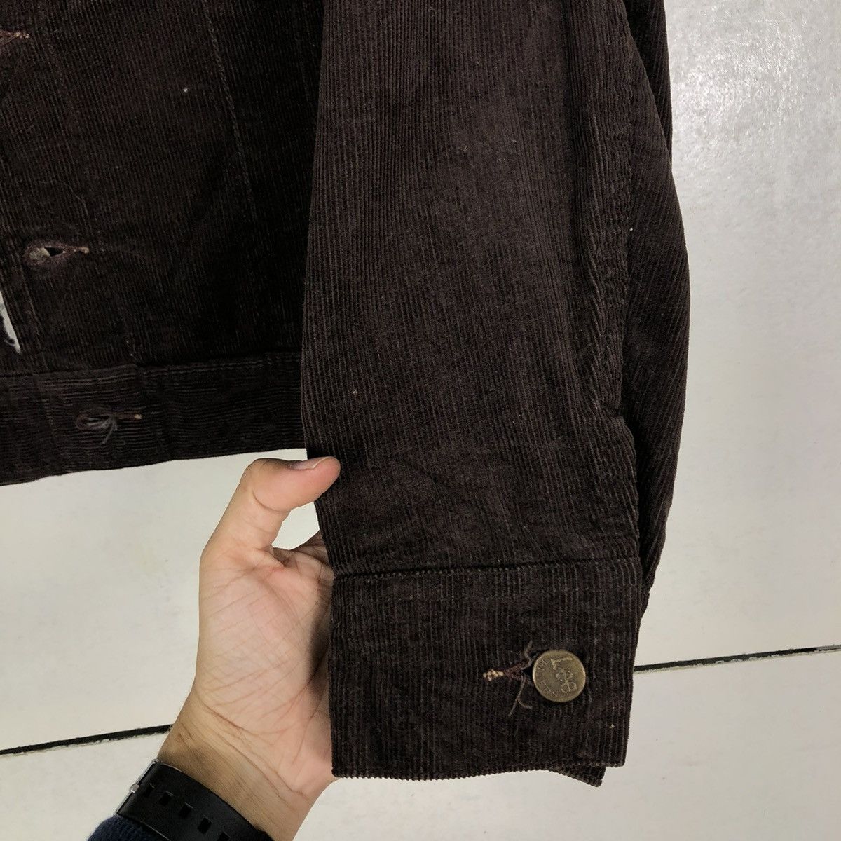 Lee × Vintage 🔥VINTAGE TRUCKER BIKER JACKET CORDUROY LEE RIDERS Size US M / EU 48-50 / 2 - 17 Thumbnail