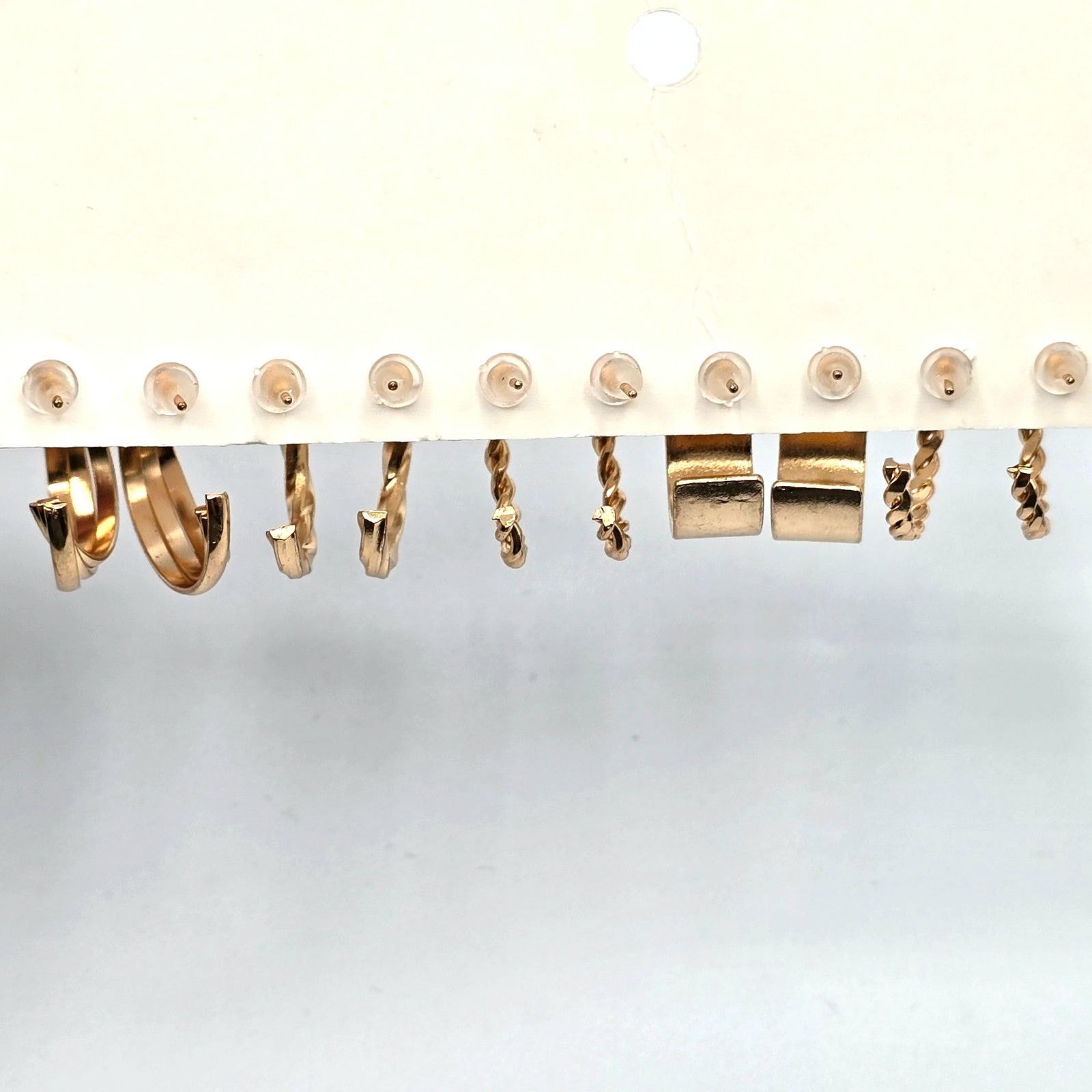 Other Gold Hoop Earring Set of 5 Fashion Jewelry NWT #E200 Size ONE SIZE - 4 Thumbnail
