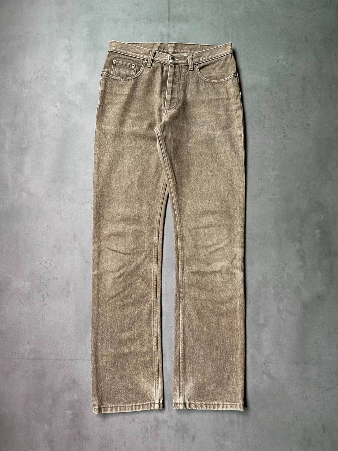 Helmut Lang Helmut Land Classic Cut Mud Wash Denim-2507 Size US 29 - 7 Thumbnail