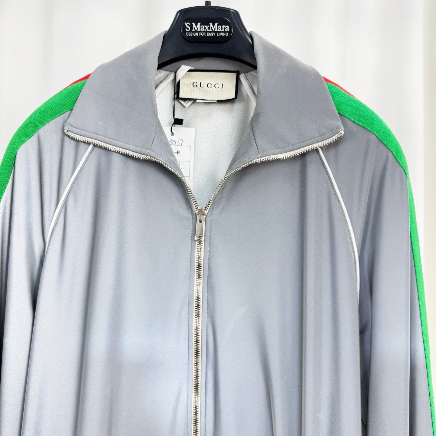 Gucci Gucci Red Green Web 3M Reflective Zipper Jacket Size US S / EU 44-46 / 1 - 2 Thumbnail
