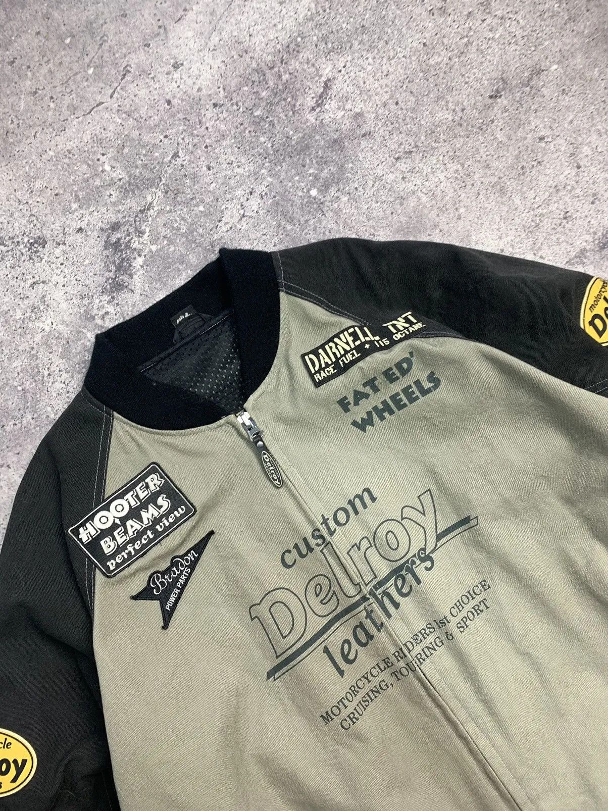 Vintage Vintage DELROY Racing Team Moto Leather Jacket Nascar Size US XL / EU 56 / 4 - 3 Thumbnail