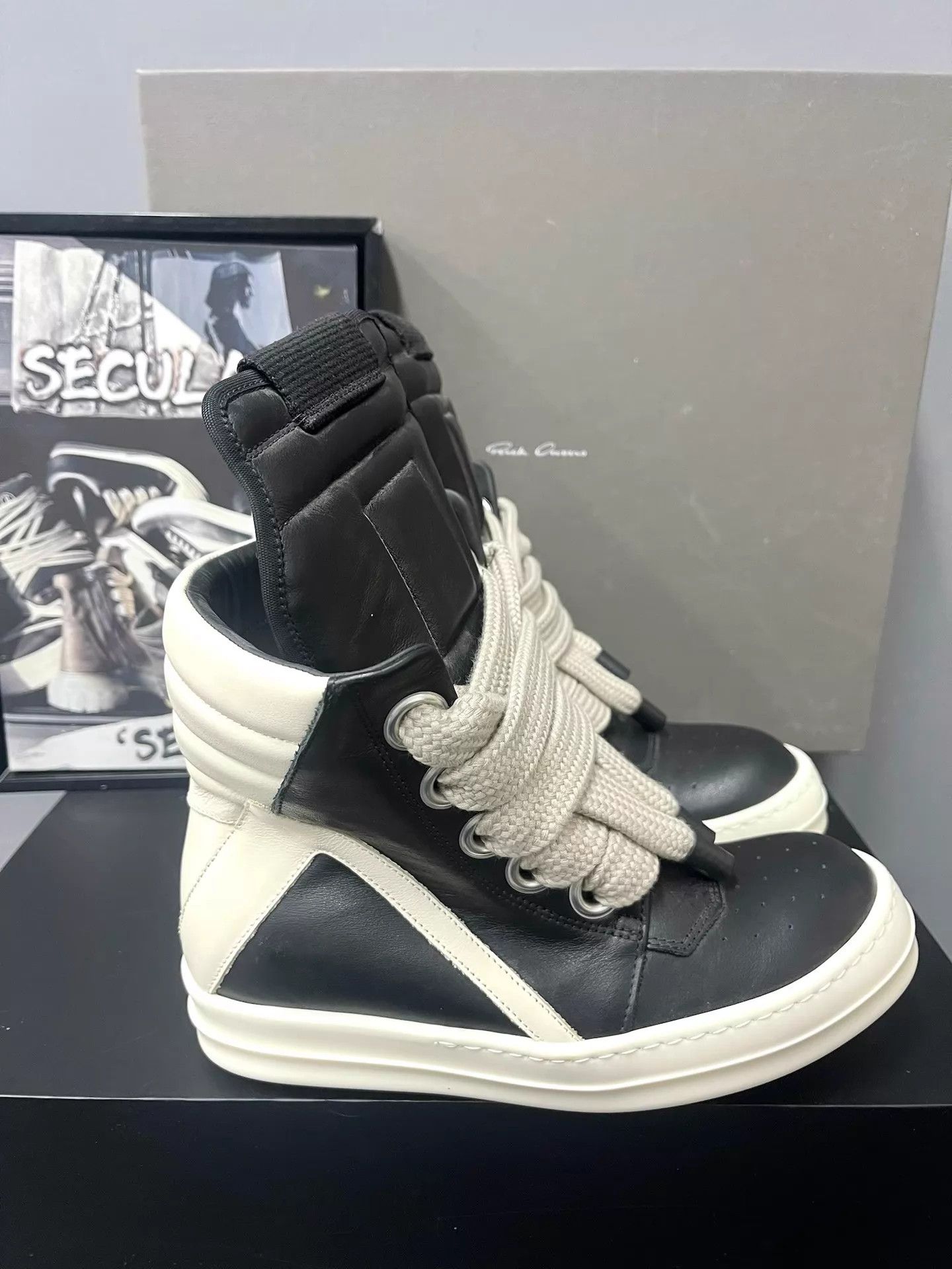 Rick Owens Rick Owens Thick Lace Triangle High-Tops K34 Size US 6 / IT 36 - 3 Thumbnail
